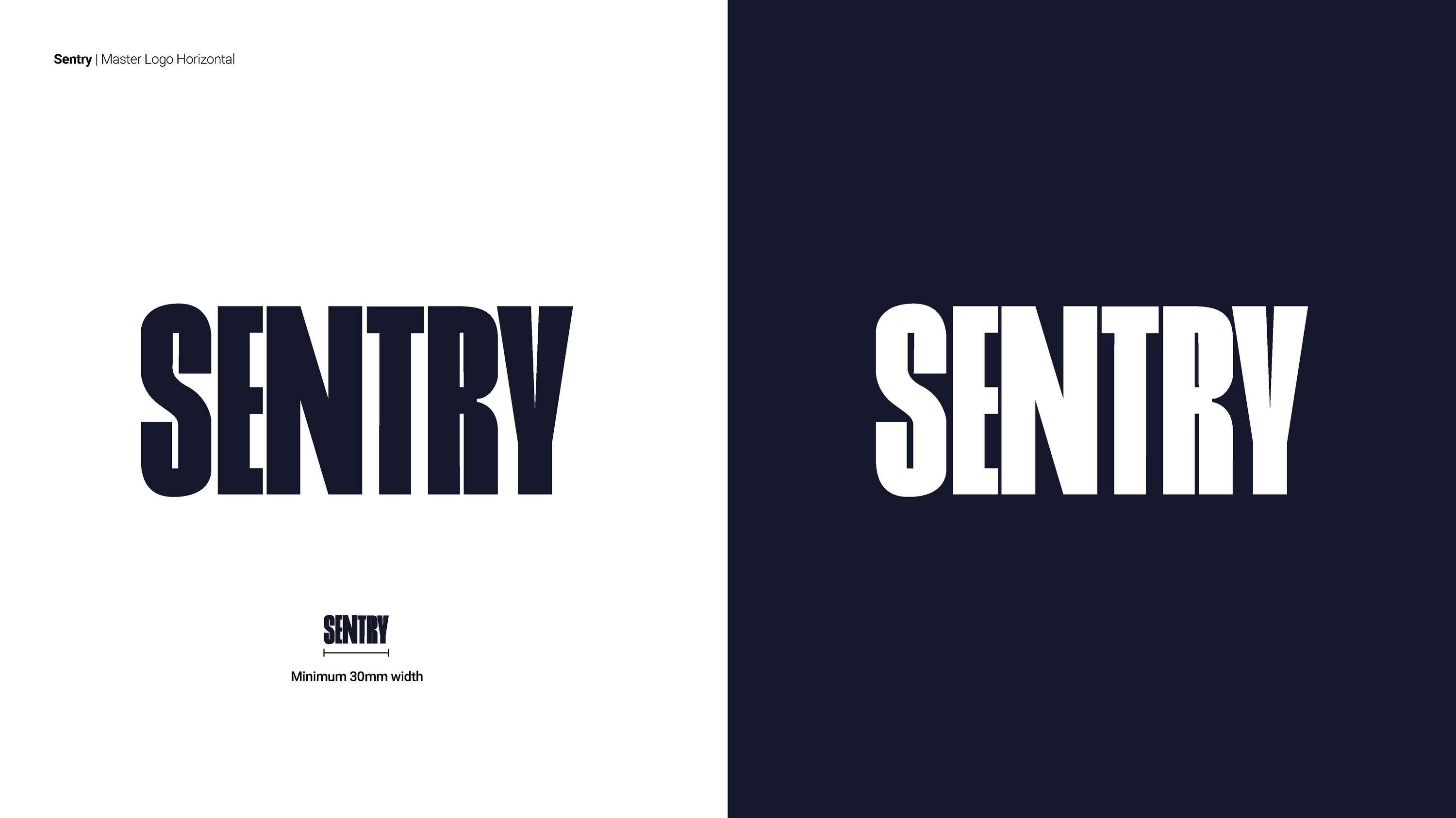 SENTRY - visual identity by Simon Hewitt