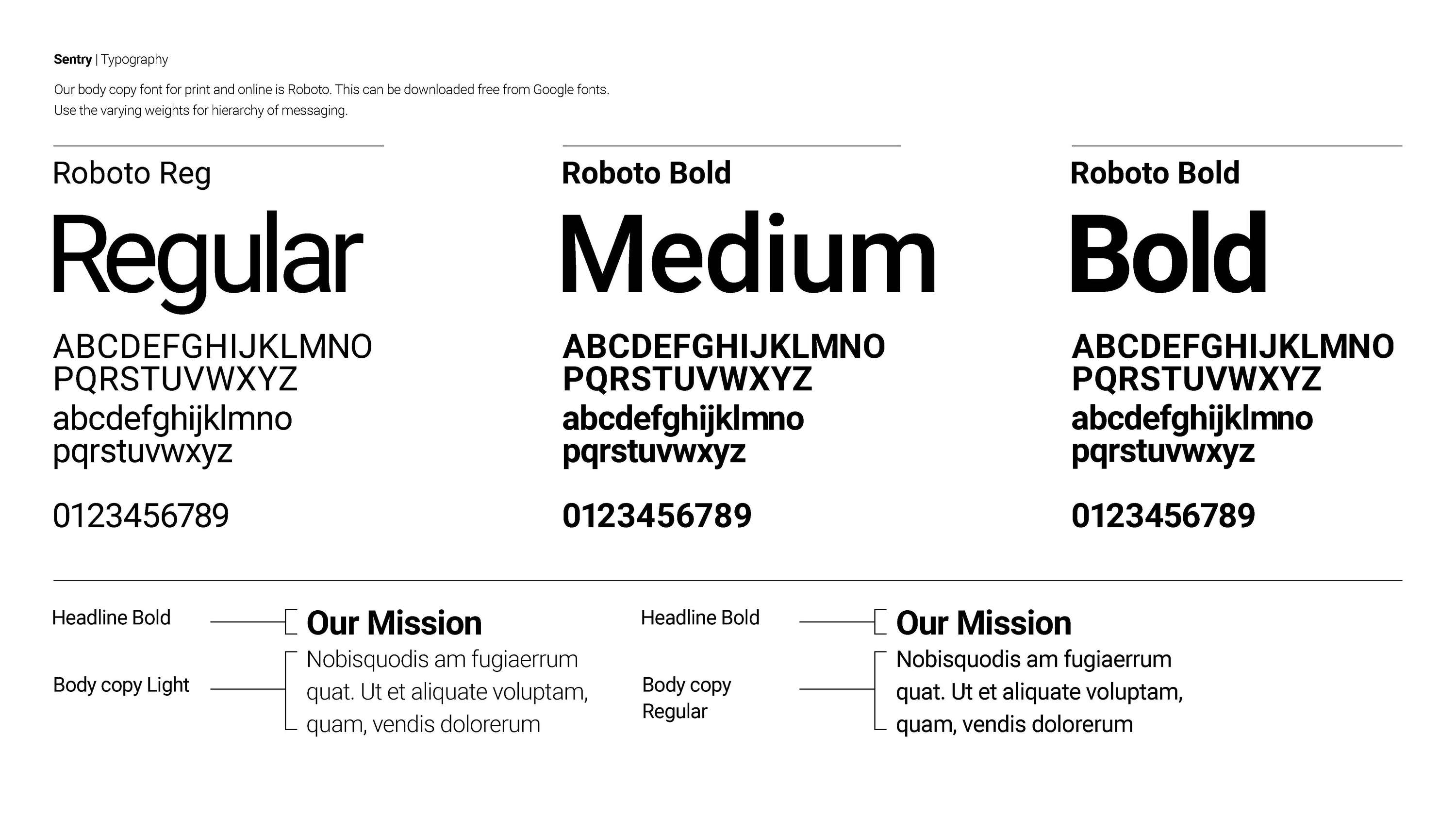 SENTRY - visual identity by Simon Hewitt