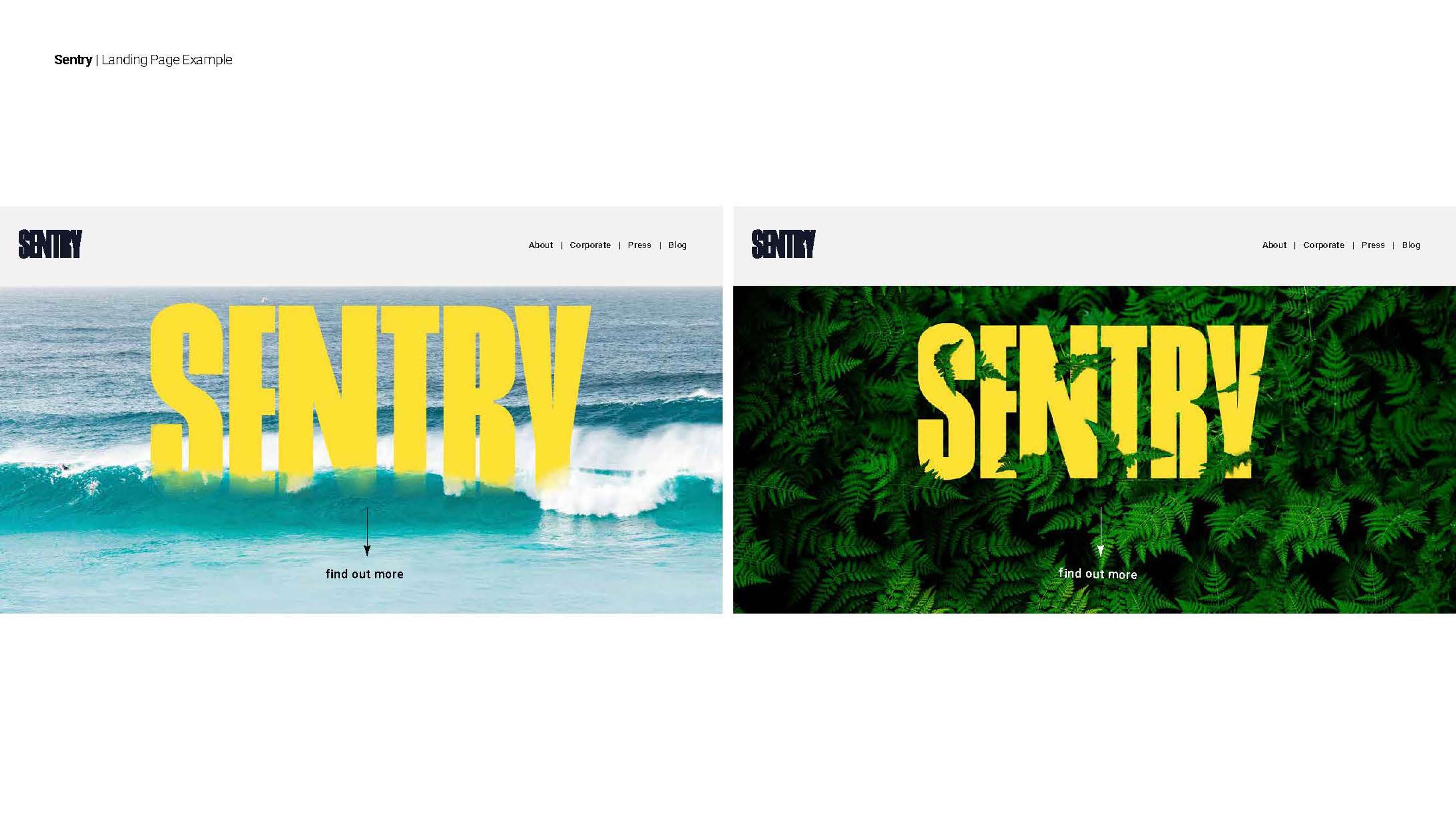 SENTRY - visual identity by Simon Hewitt