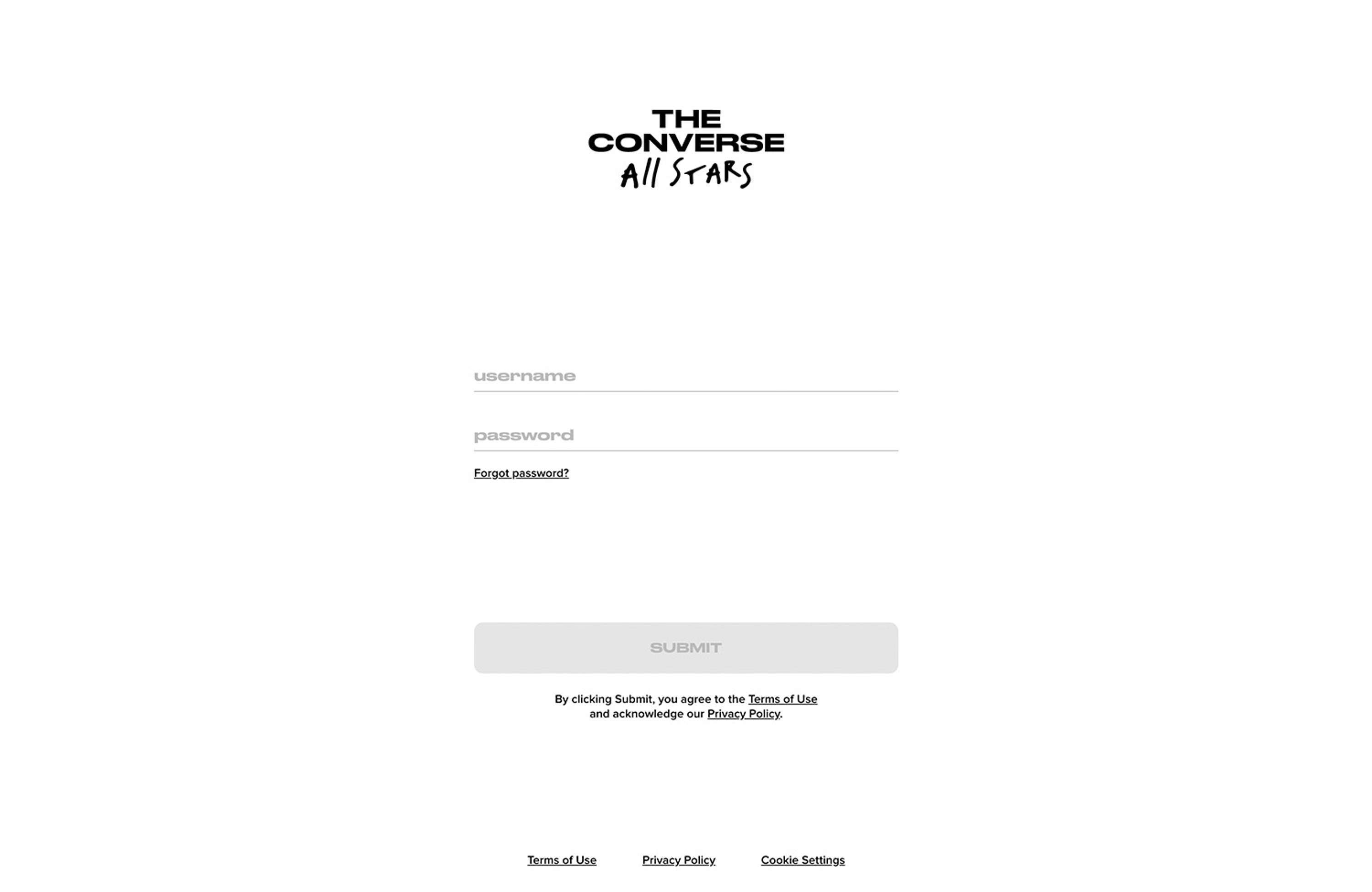 Converse All Stars Microsite by Matt Lee