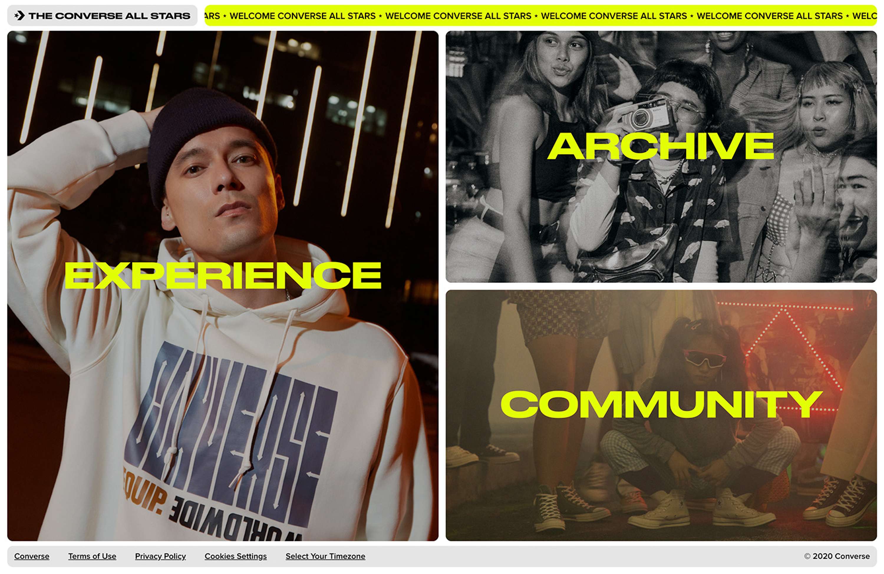 Converse All Stars Microsite by Matt Lee