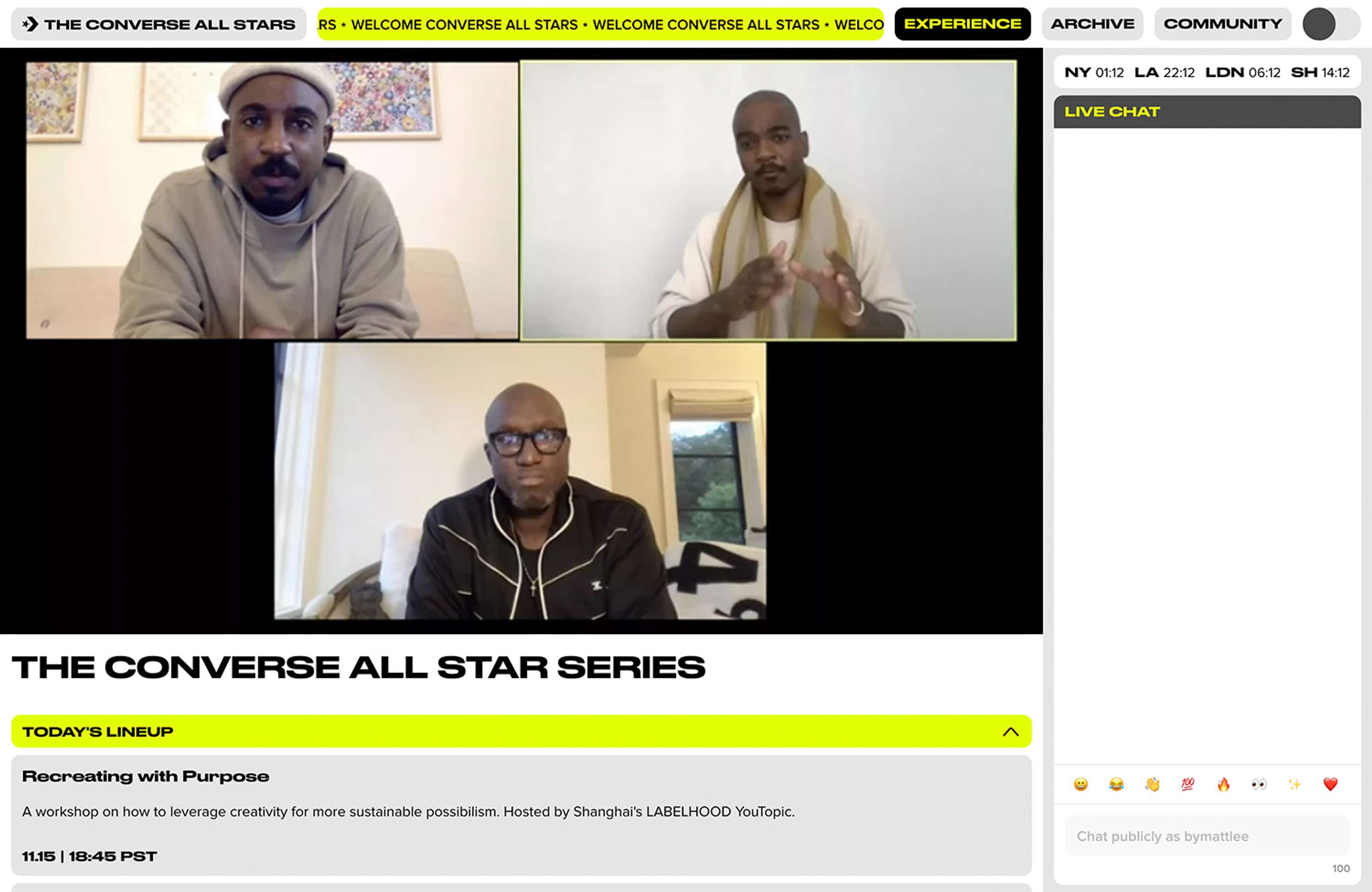 Converse All Stars Microsite by Matt Lee