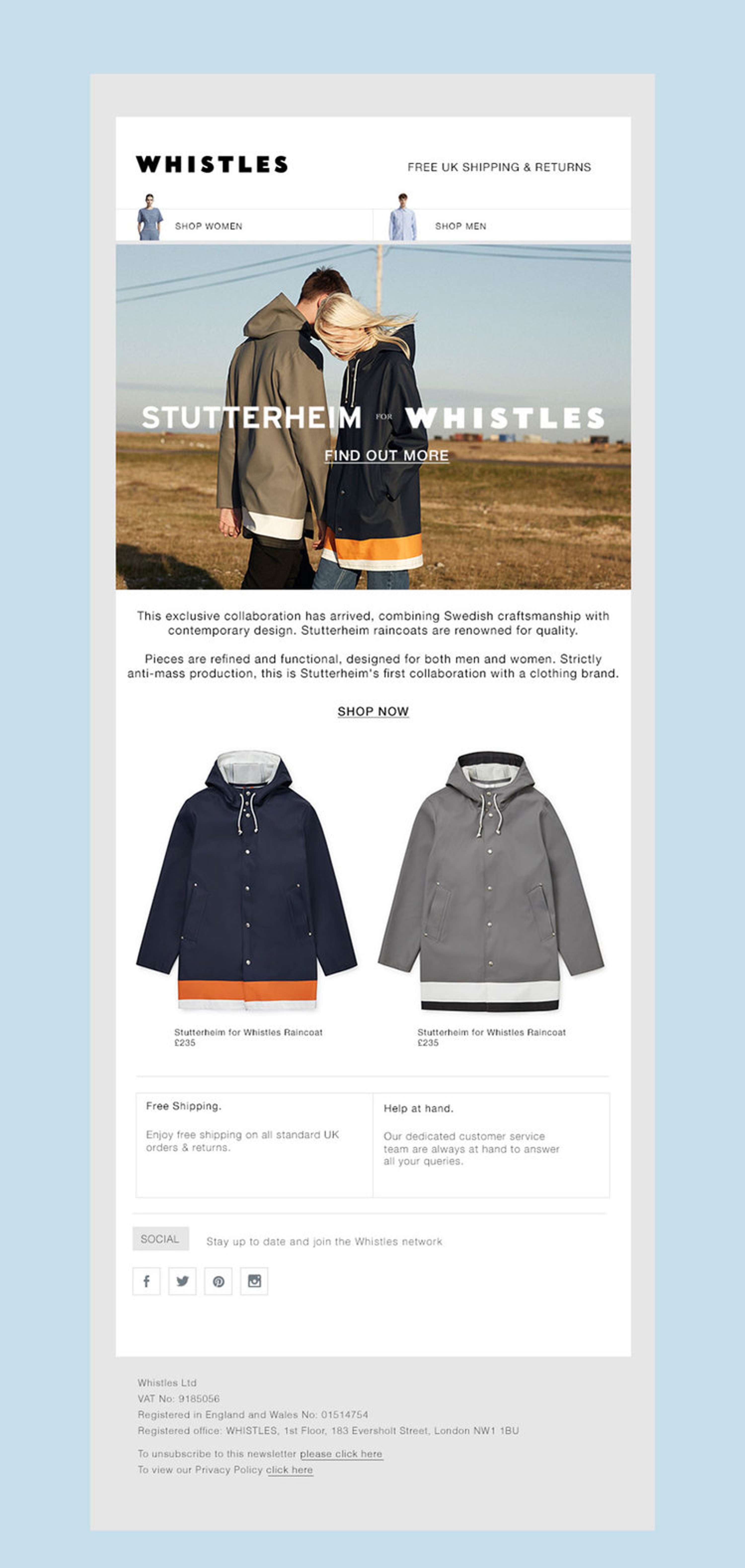 Stutterheim x Whistles by Jess Schiazza