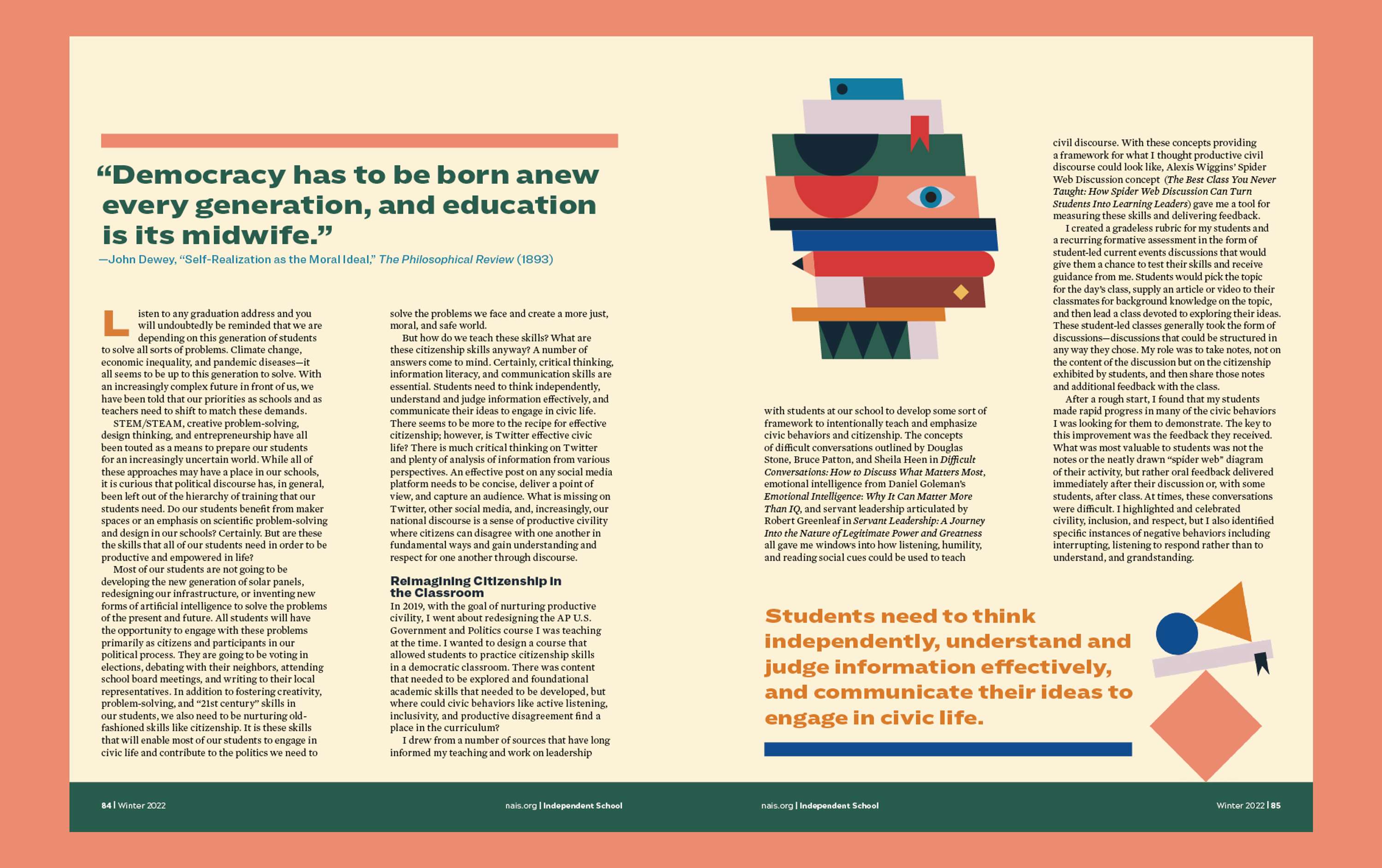 Discourse inflection: How to Teach Citizenship by Andrea Vercetti
