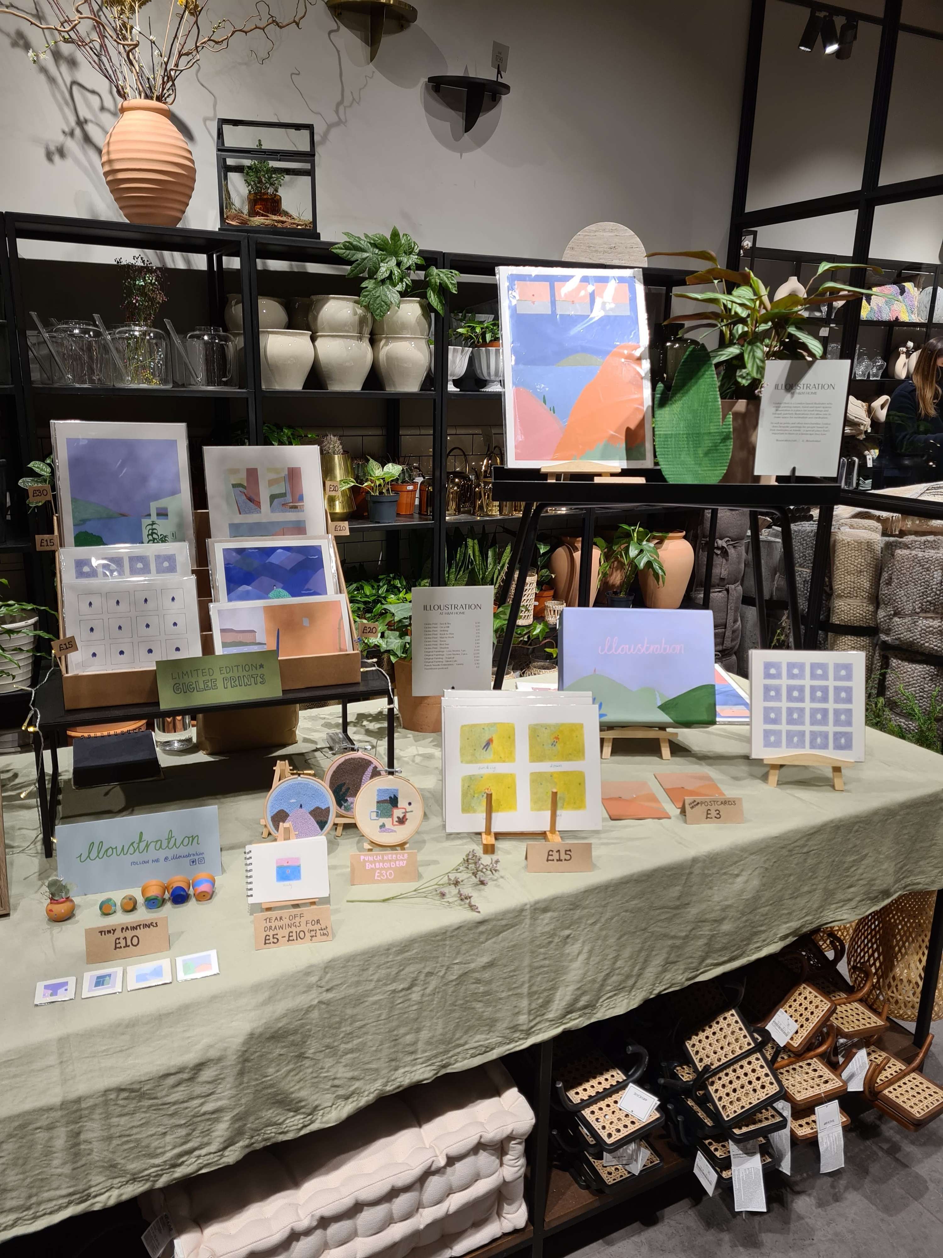H&M HOME Pop up by Loulou Elliott