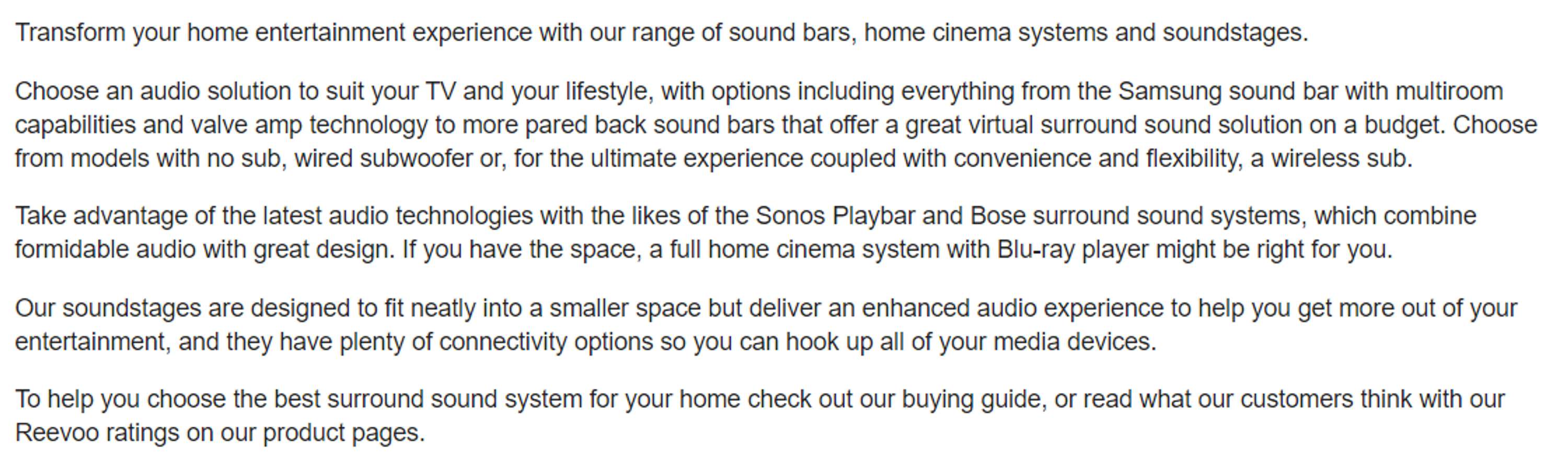 SEO Web Copy for Currys by Sophie Deering