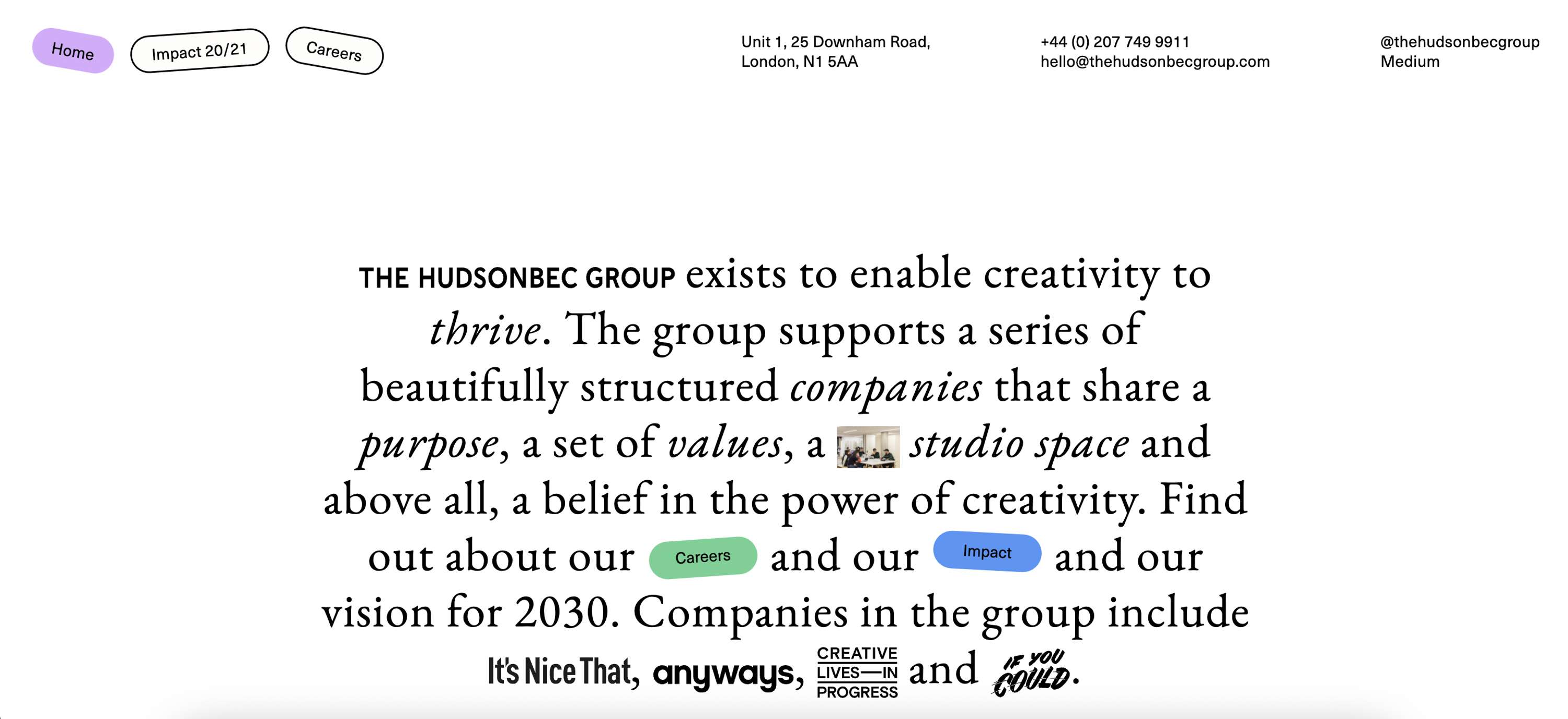 HudsonBec Group Website Redesign & Build by ON (madebyon)