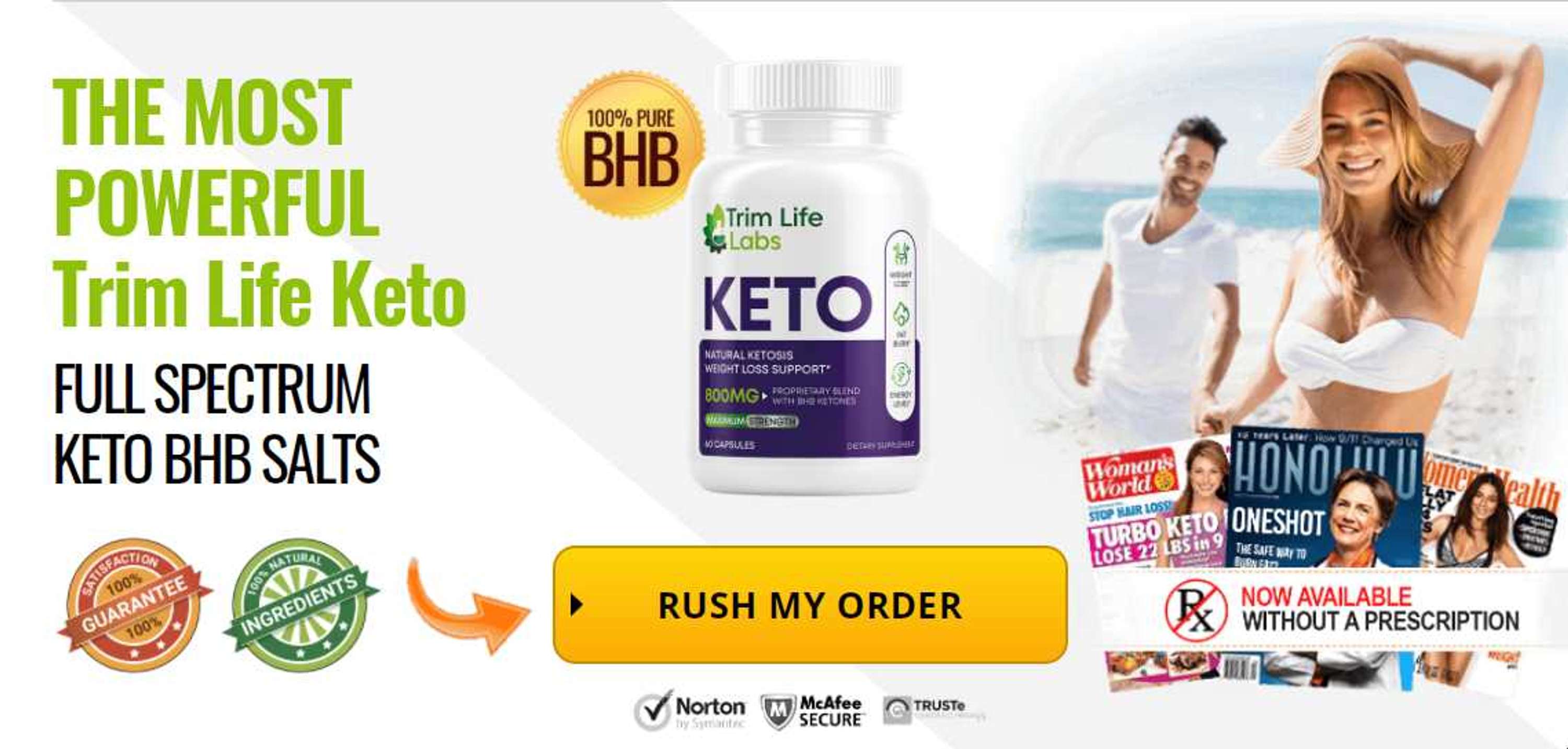 Trim Life Labs Keto 800 mg Reviews - Boost Metabolism & Burn Calories Naturally! by 24x7 Diets