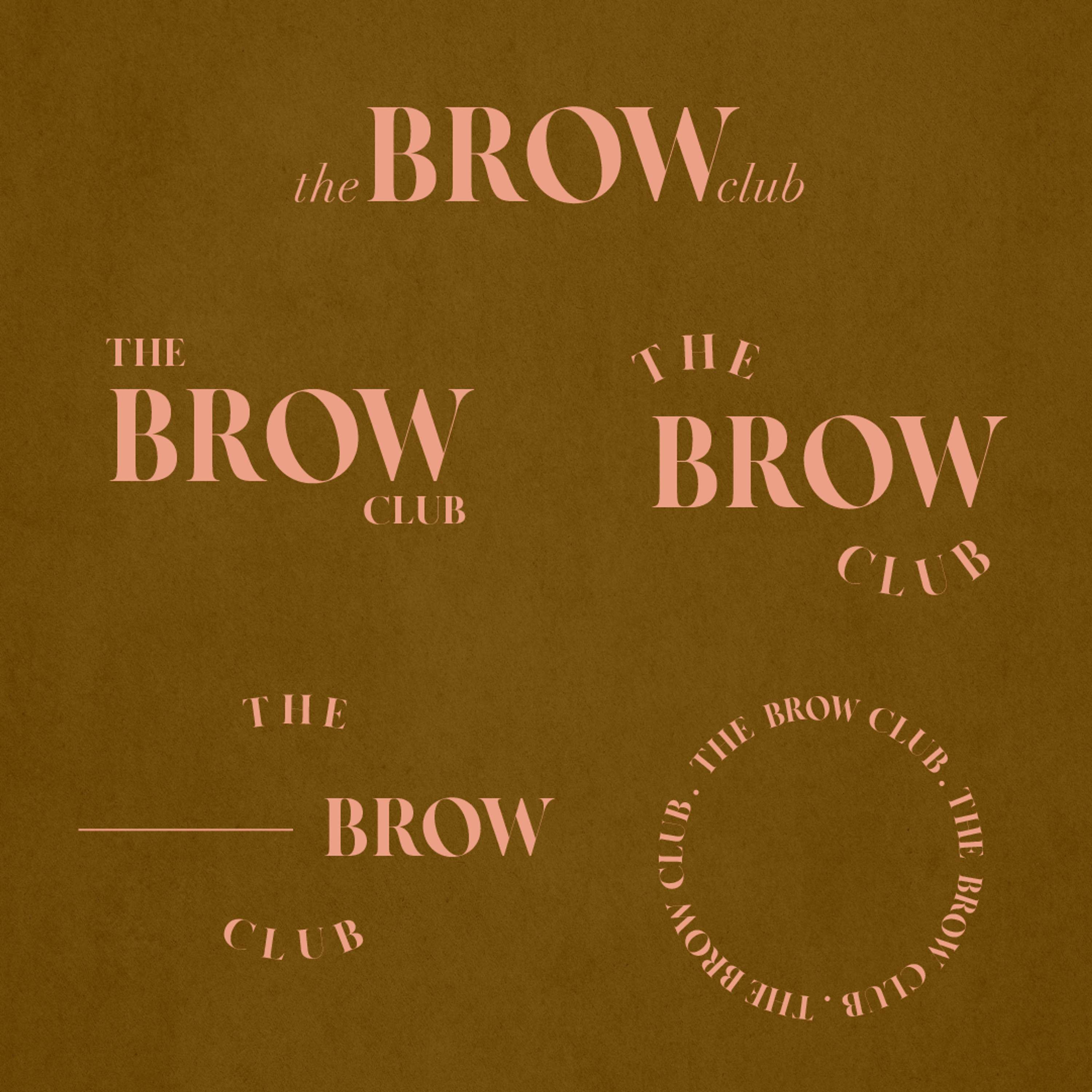 The Brow Club - Brand Identity by Siobhan Johnson