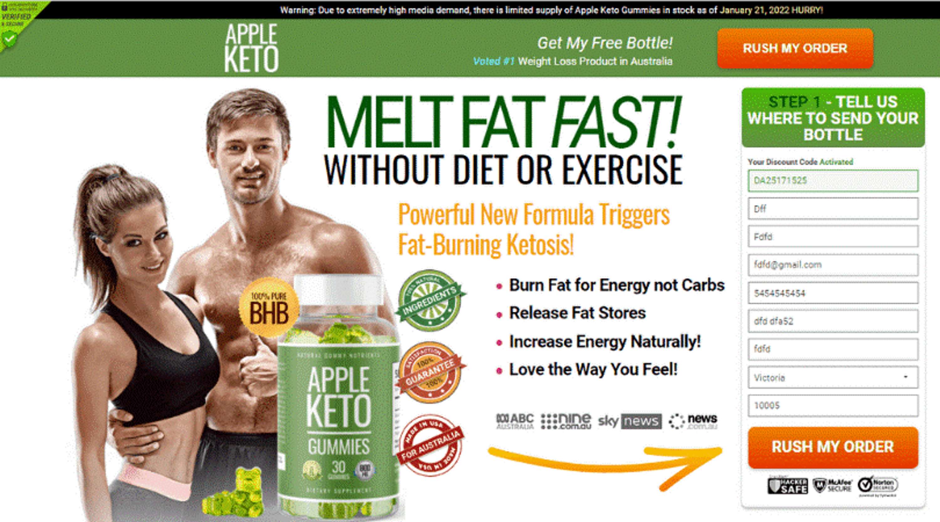 APPLE KETO GUMMIES REBEL WILSON AUSTRALIA REVIEWS- IS IT LEGIT FAT BURNING PILLS? by jessie rogers