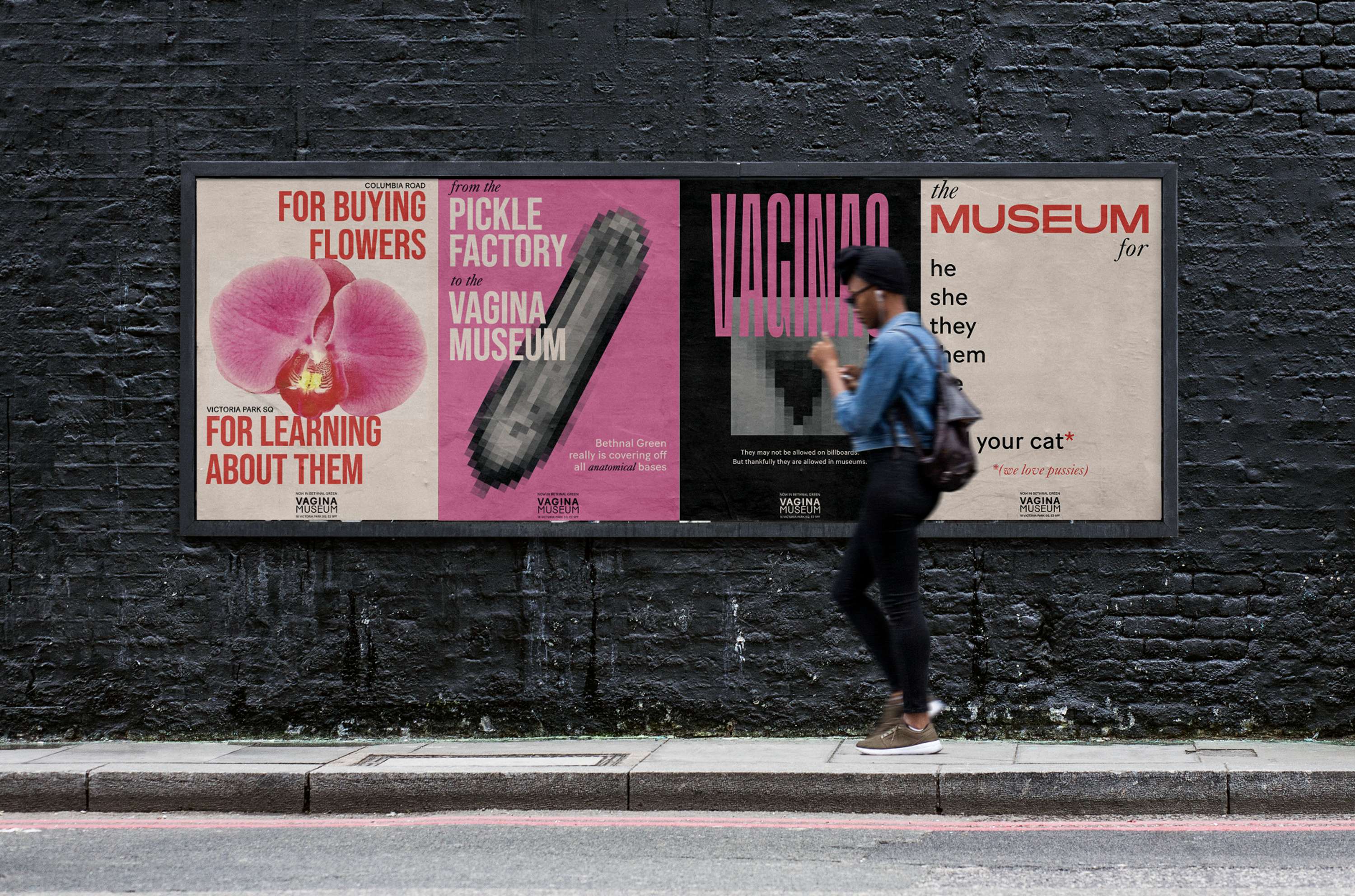 Vagina Museum 'Neighbours' Campaign by Nathalie Gordon