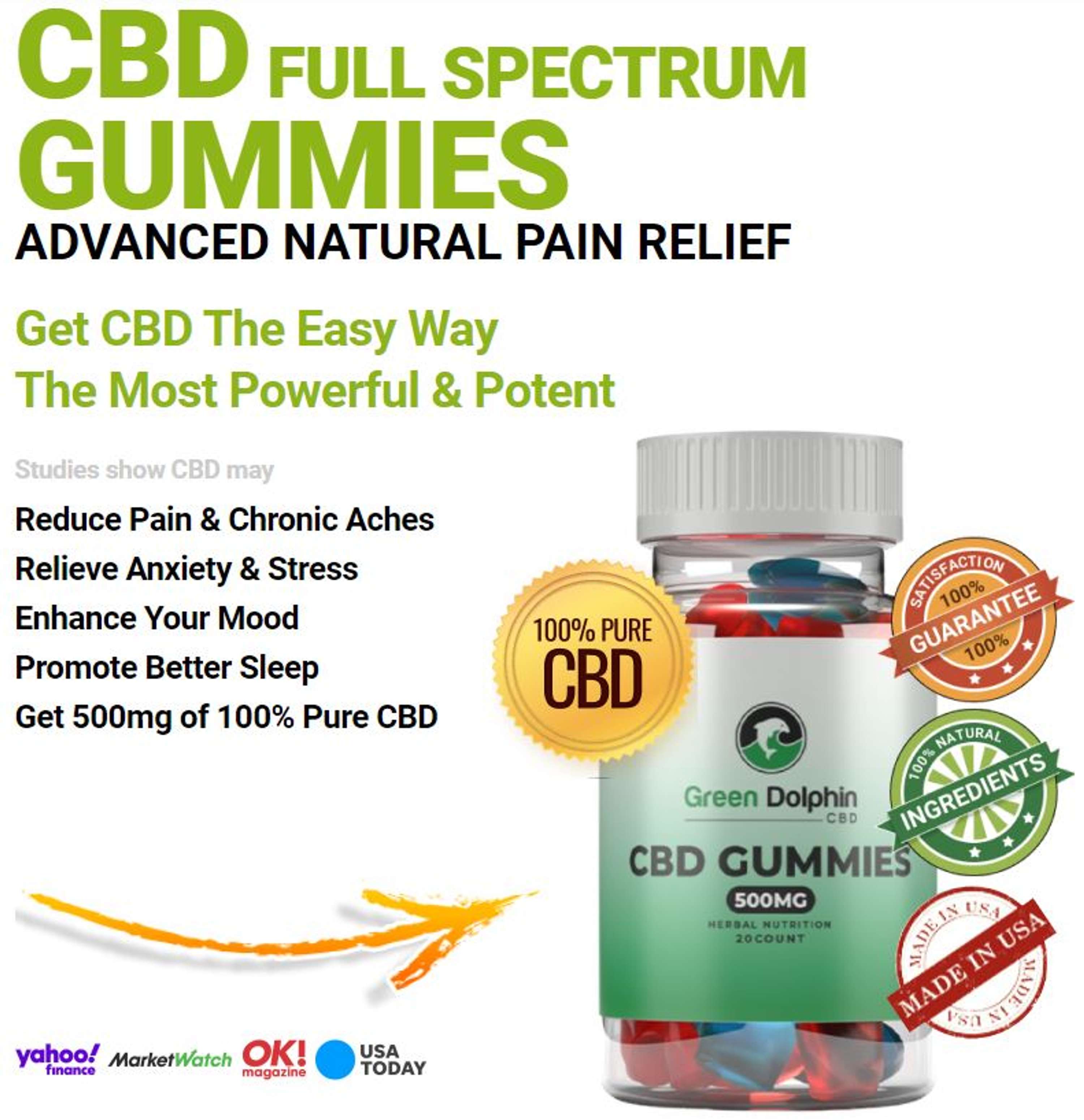 Green Dolphin CBD Gummies Price, Work, Benefits {Official Site} by Green Dolphin CBD Gummies Price