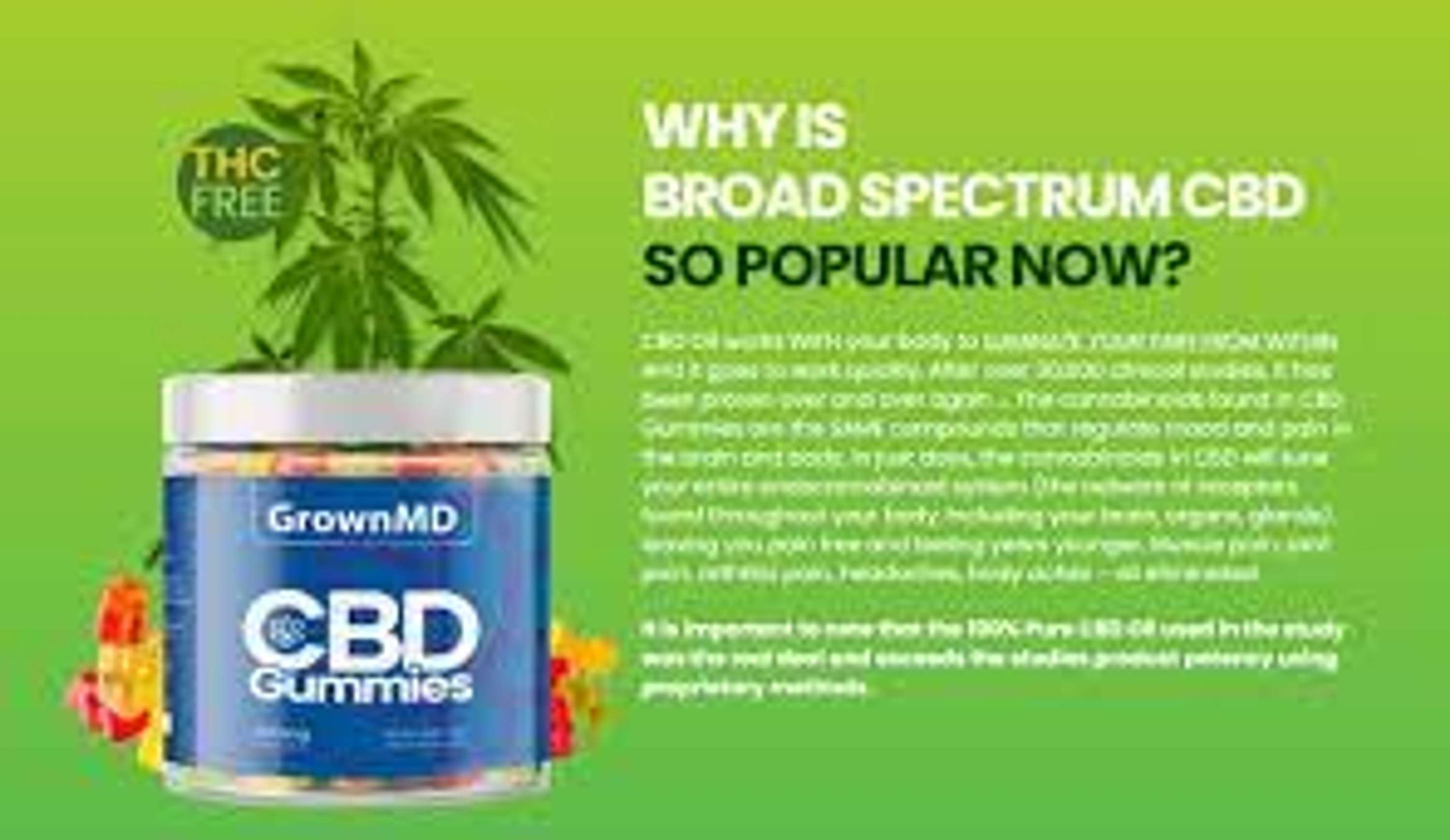 GrownMD CBD Gummies - Does it Really work & is it 100% Safe To Use? by GrownMD CBD Gummies