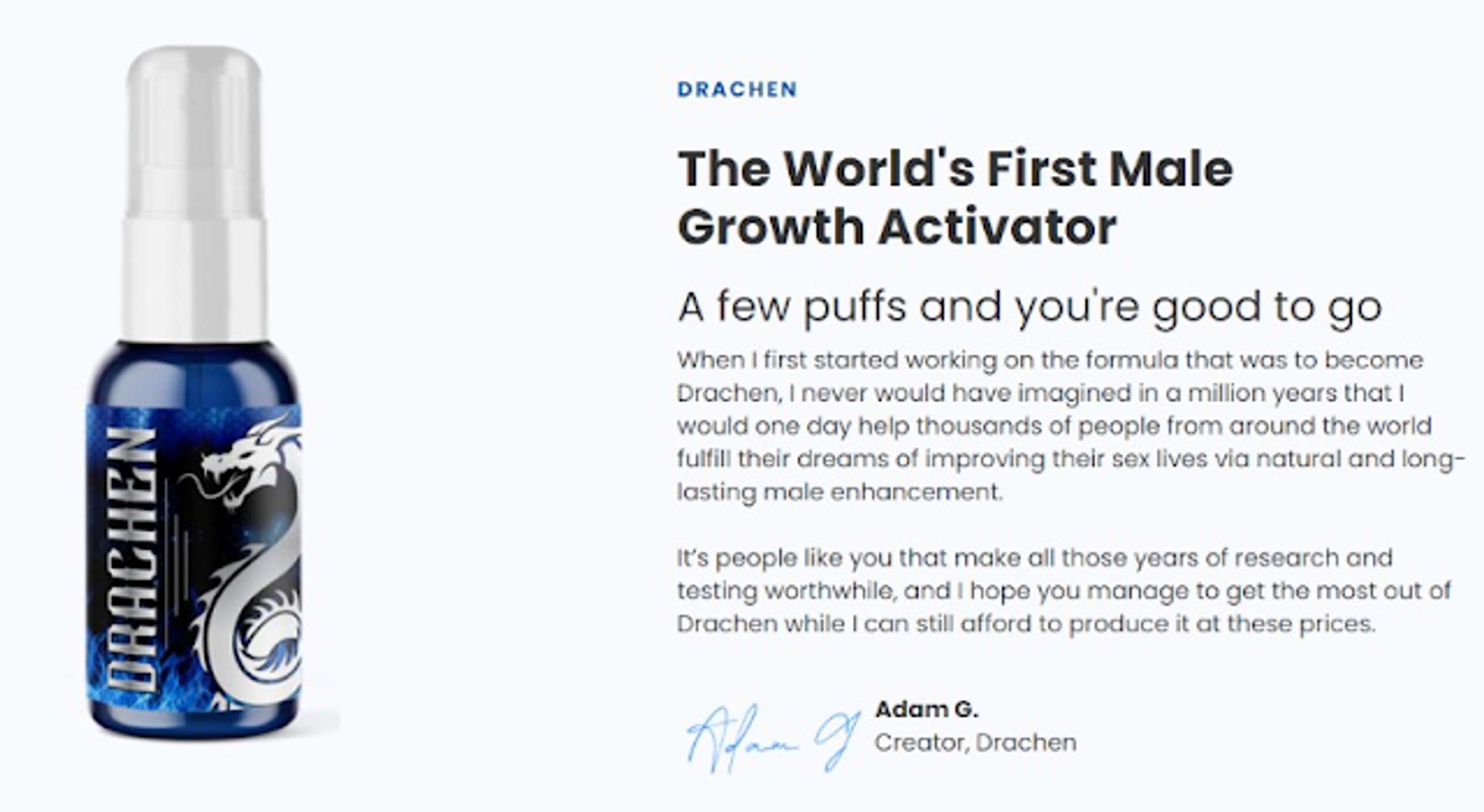 Drachen Male Growth Activator Spray Reviews: Shocking Facts! by Luminated Fresh