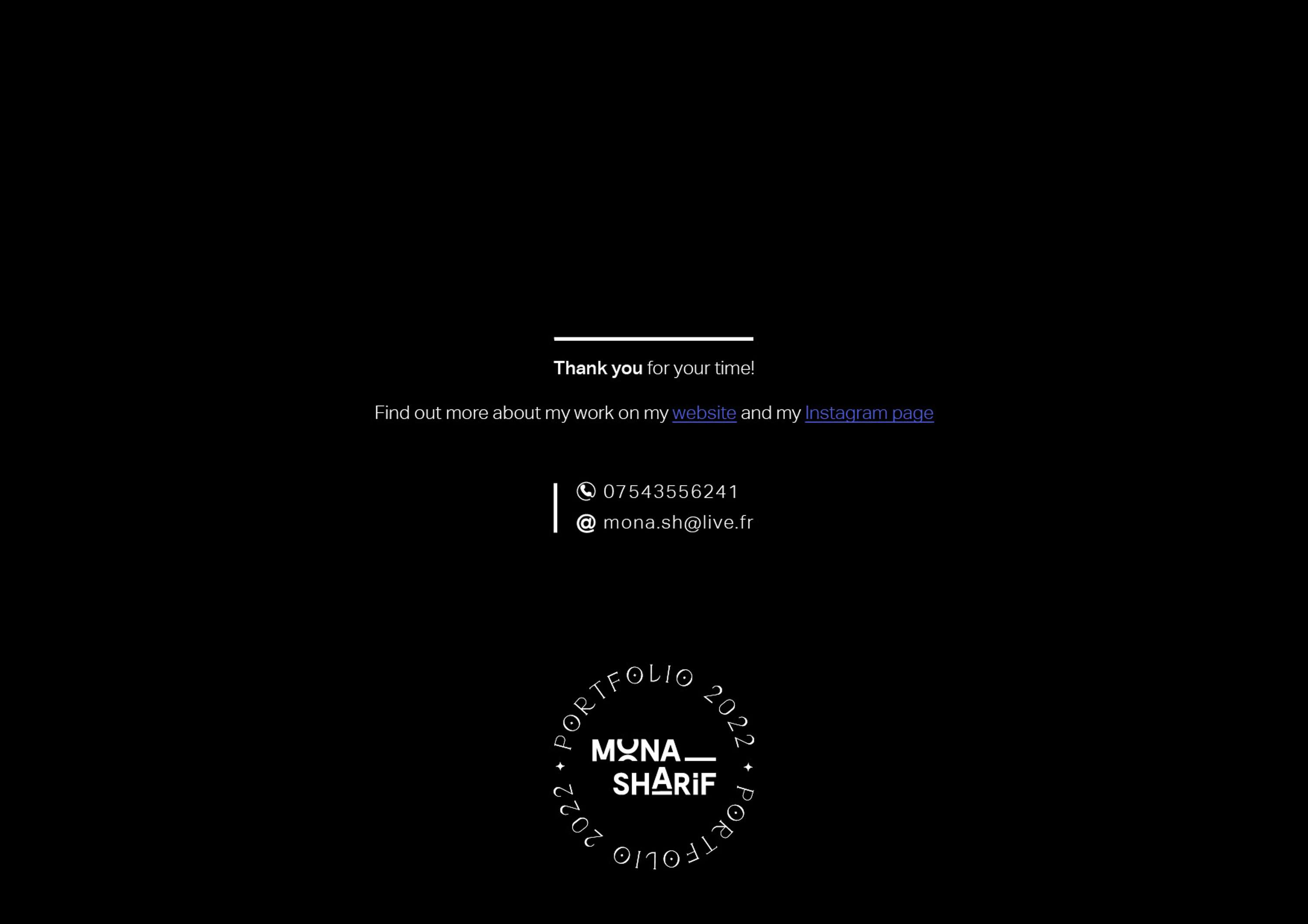 Mona Sharif | Portfolio 2022 by Mona Sharif