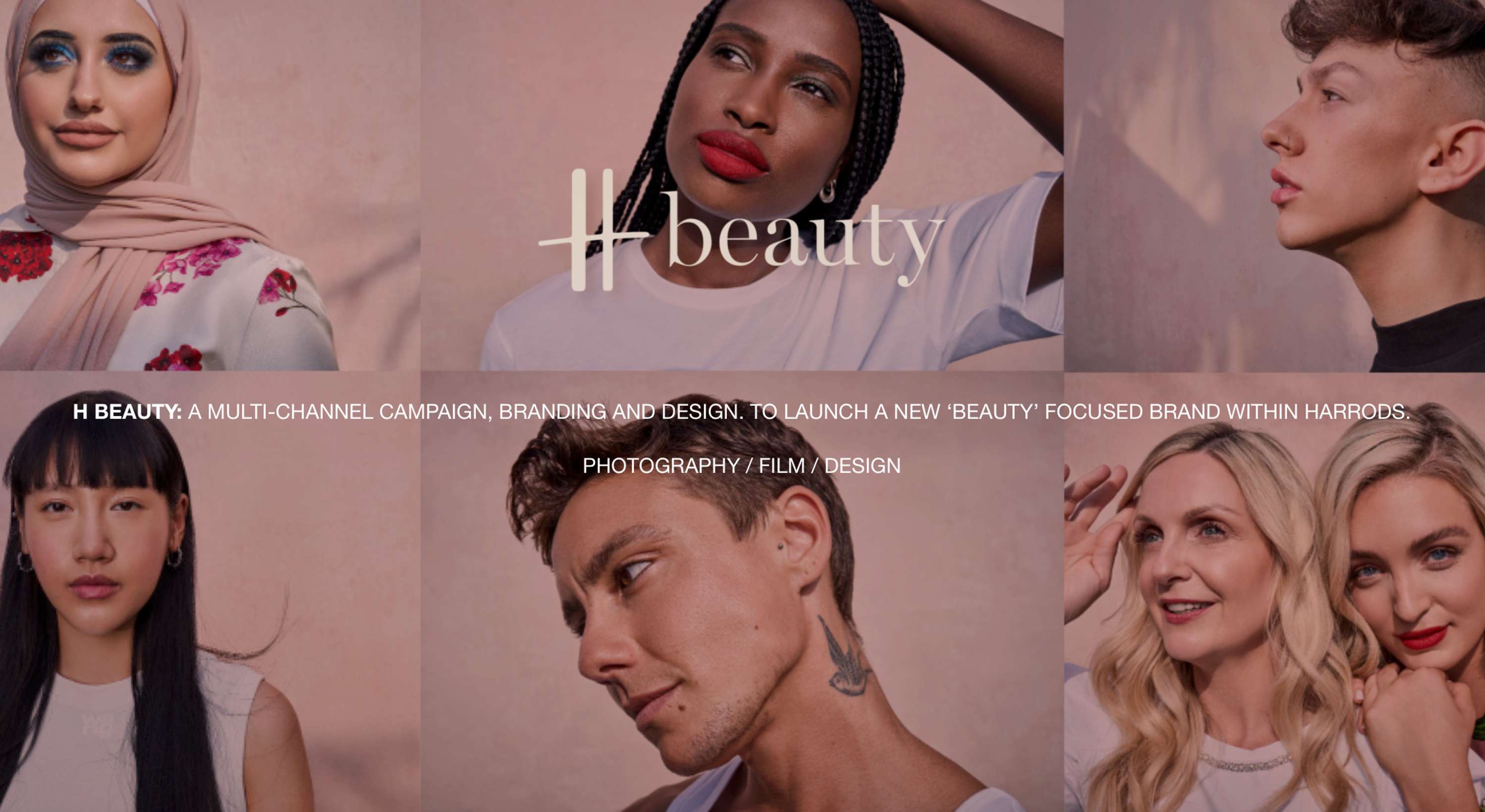 H BEAUTY BRANDING AND LAUNCH CAMPAIGN by Barney Pickard