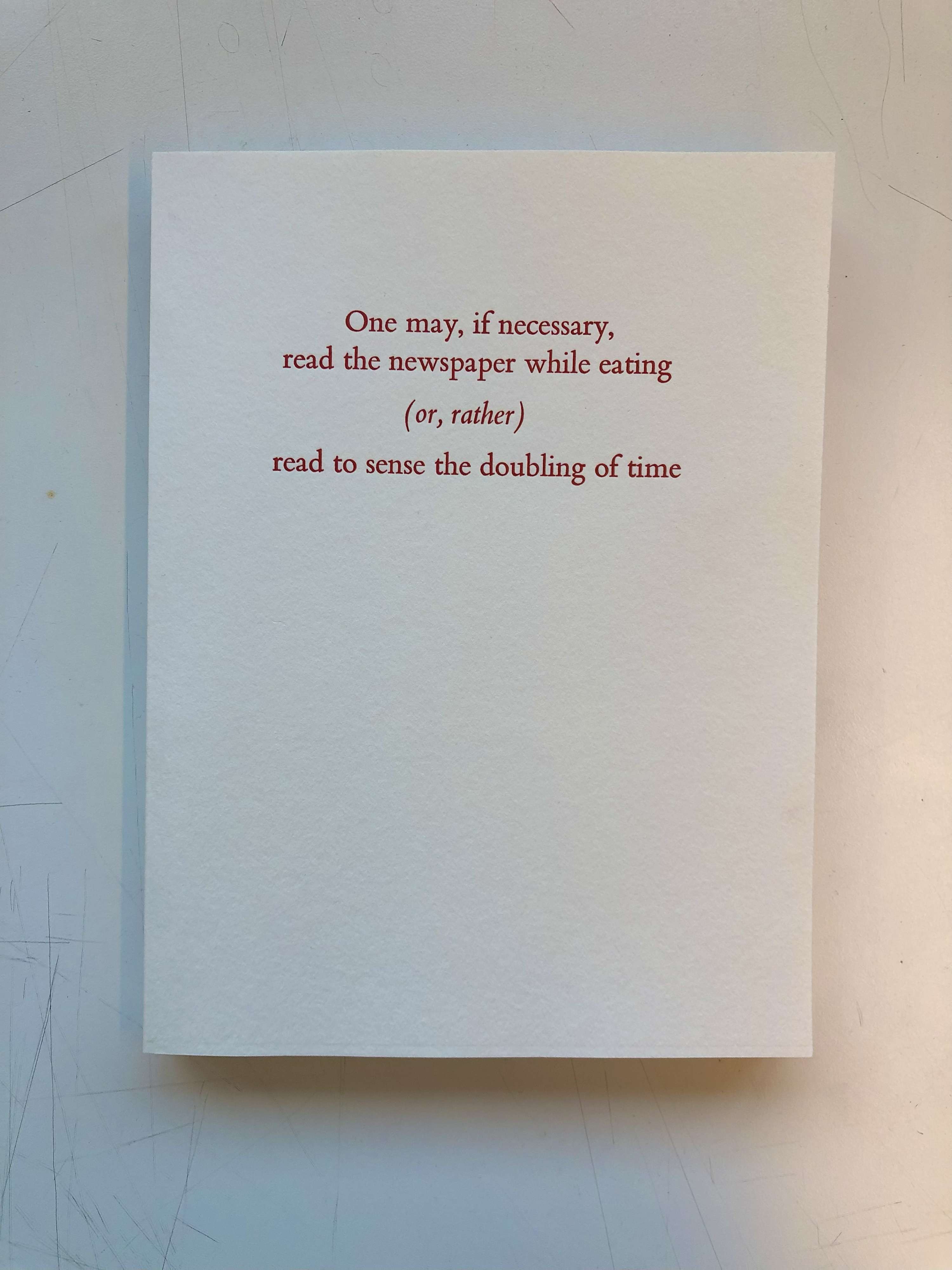 A Reading on Reading by Megan Carley