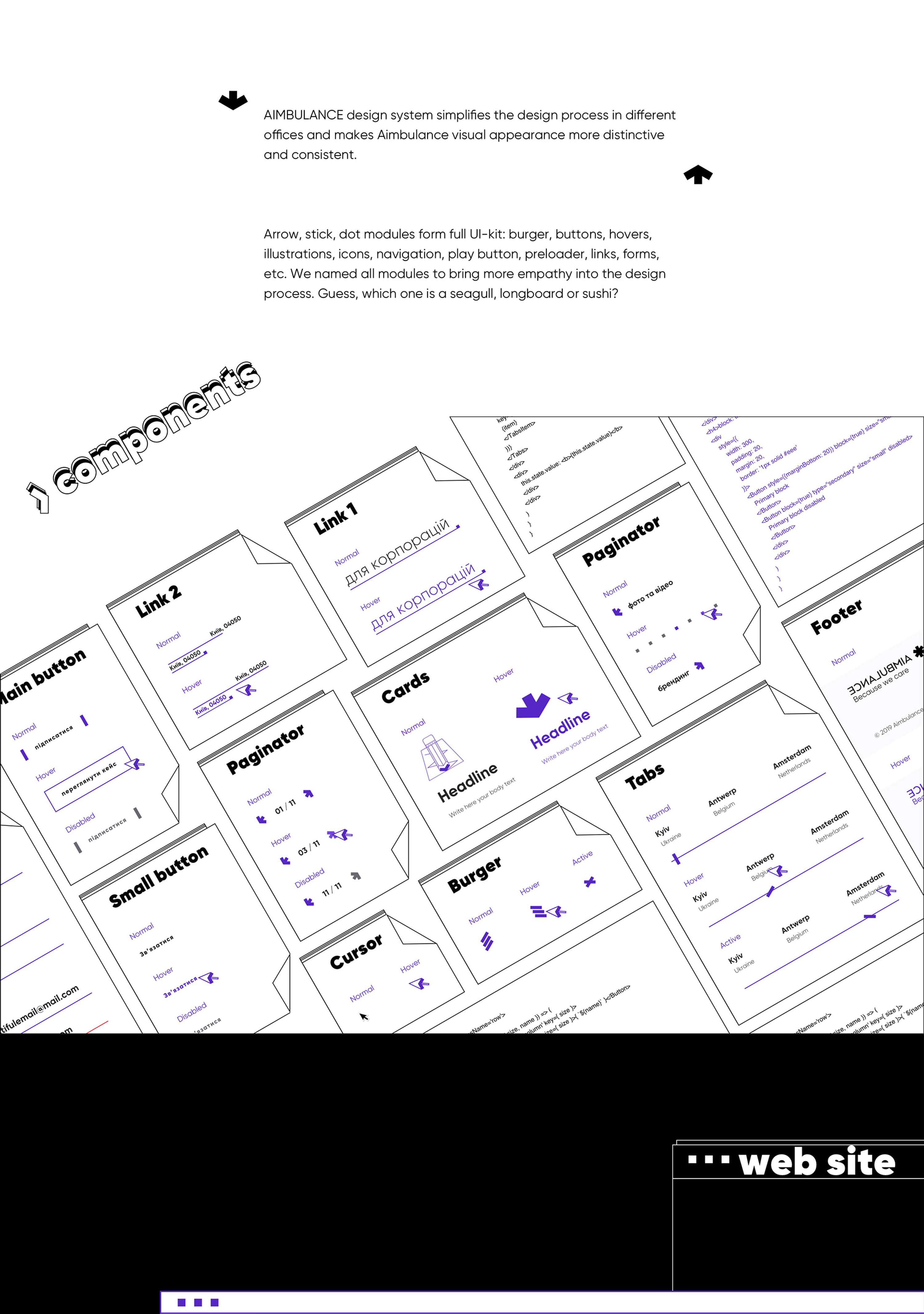 Aimbulance design system by Sve & Ka Crea2ors