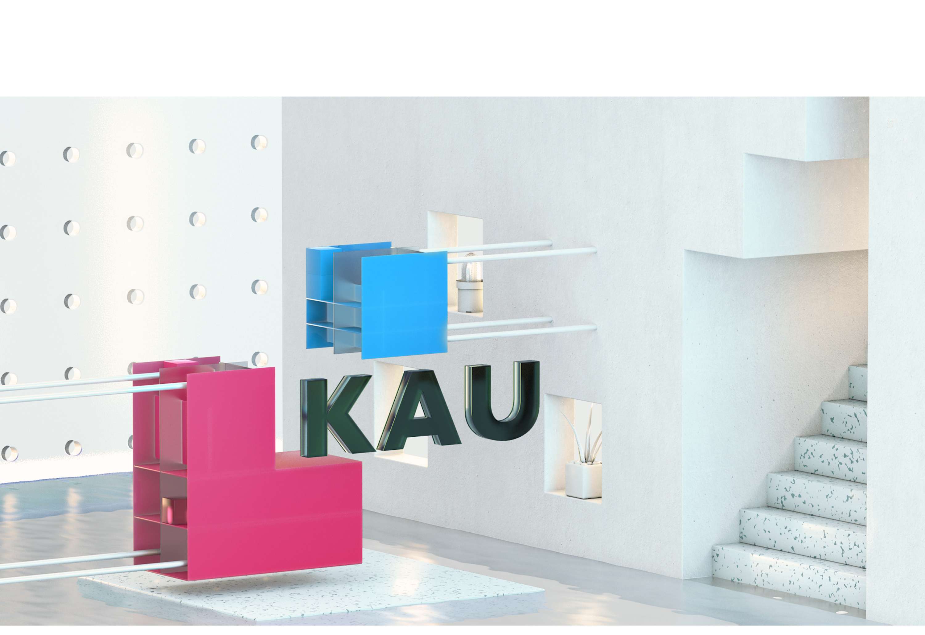 3D Identity & Website for the Kyiv American University by Sve & Ka Crea2ors