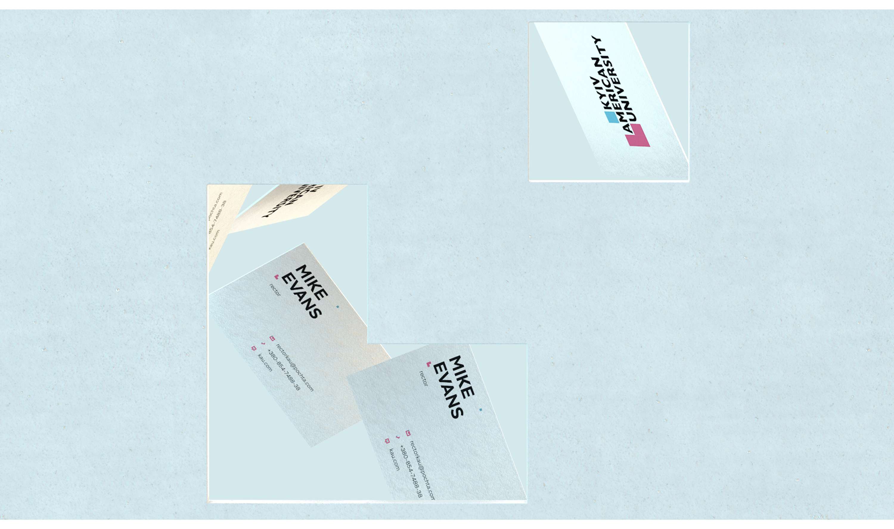 3D Identity & Website for the Kyiv American University by Sve & Ka Crea2ors
