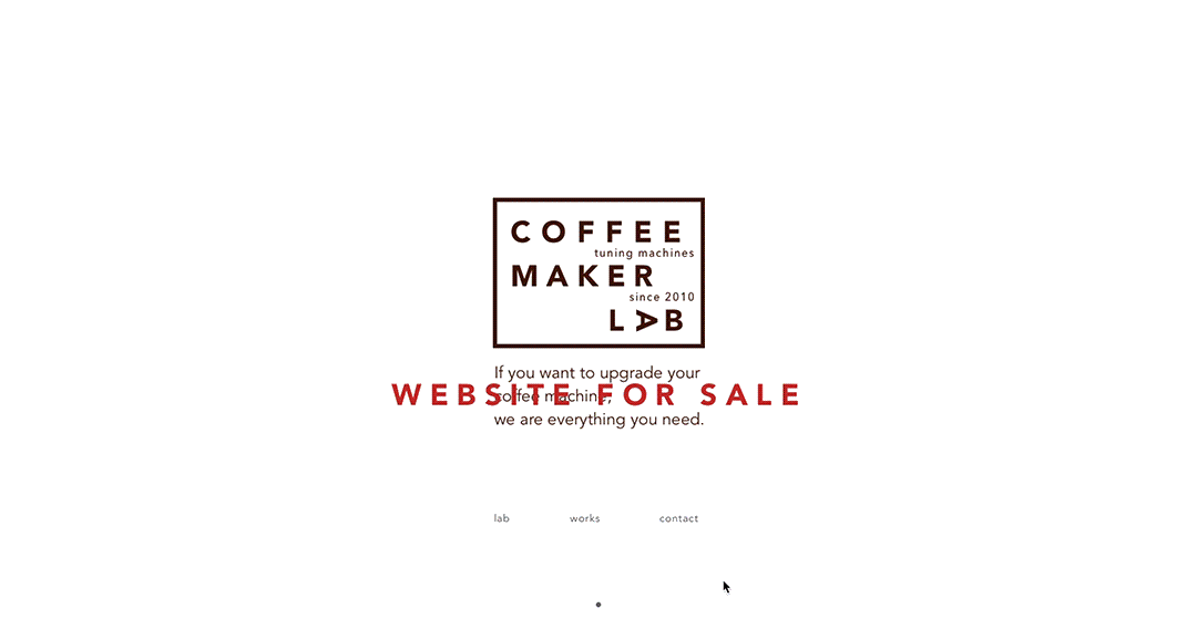 website for tuning coffee machines by Sve & Ka Crea2ors