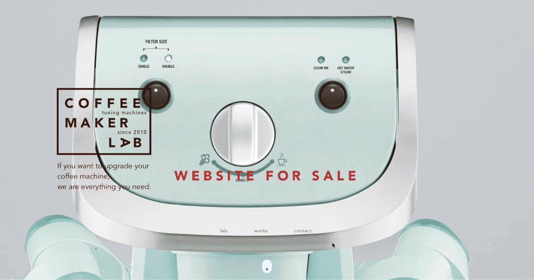 website for tuning coffee machines by Sve & Ka Crea2ors