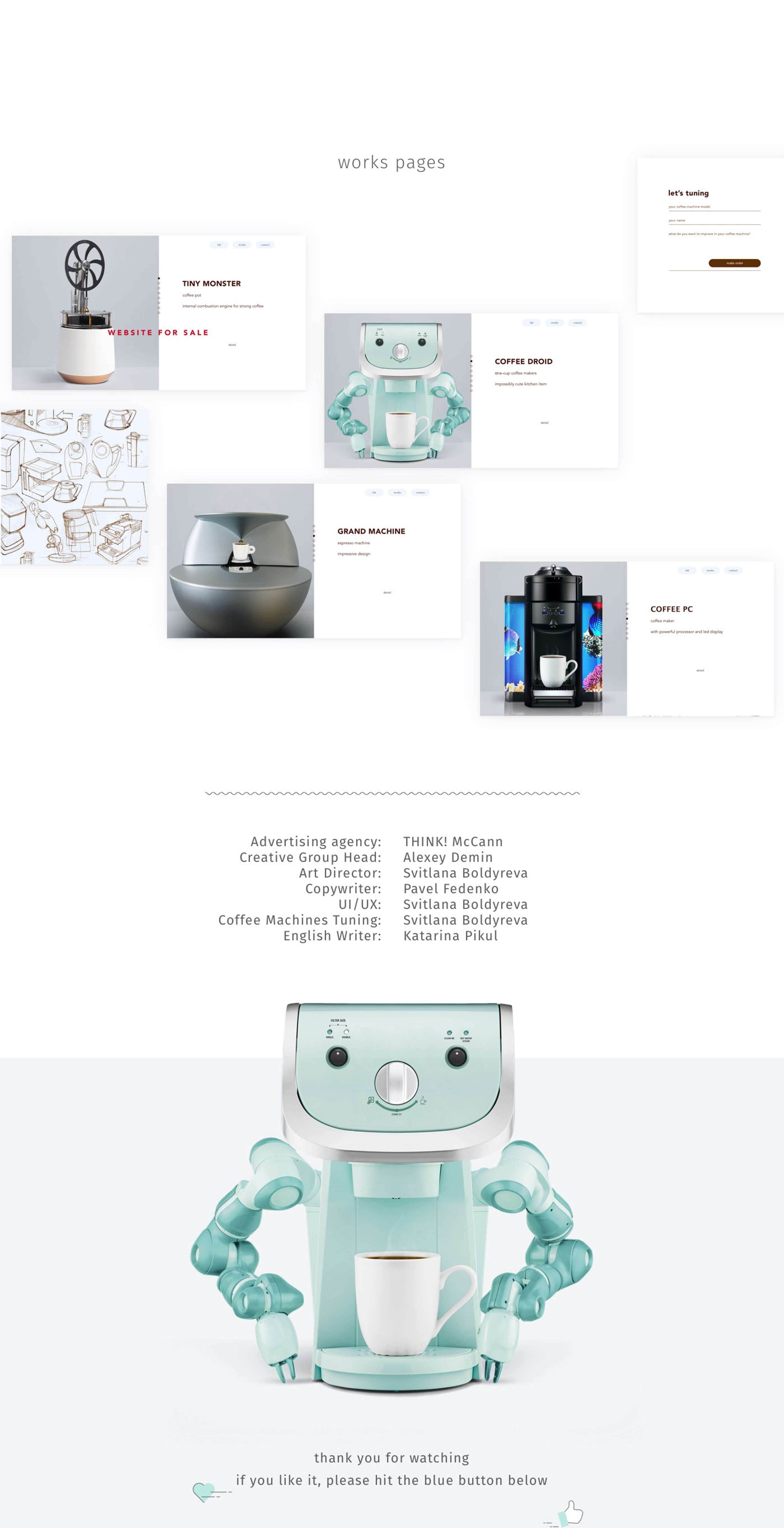website for tuning coffee machines by Sve & Ka Crea2ors
