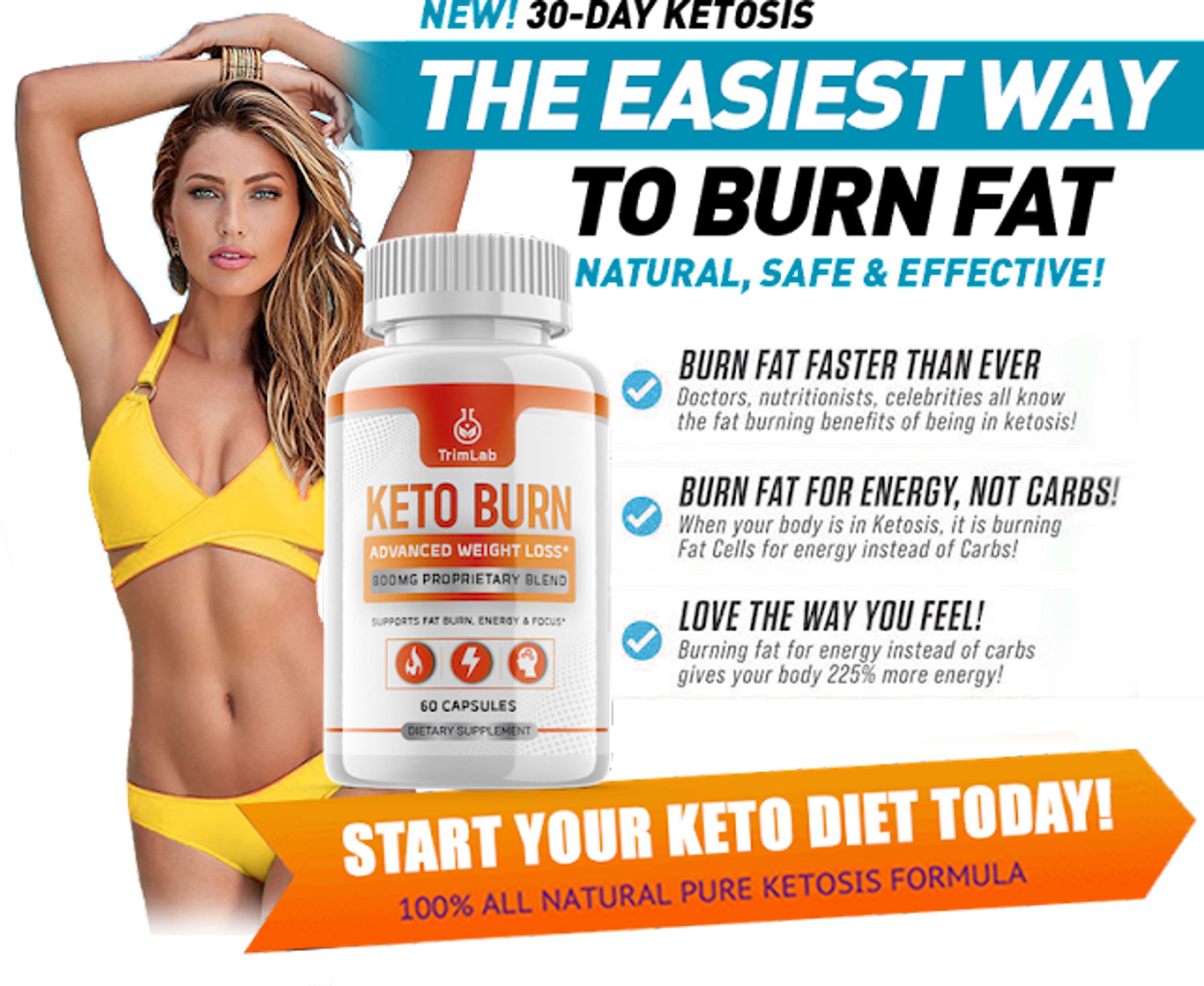 Trimlab Keto Burn: Boost Metabolism & Energy, Fat Burn Supplement! by Stemafil Stemafil