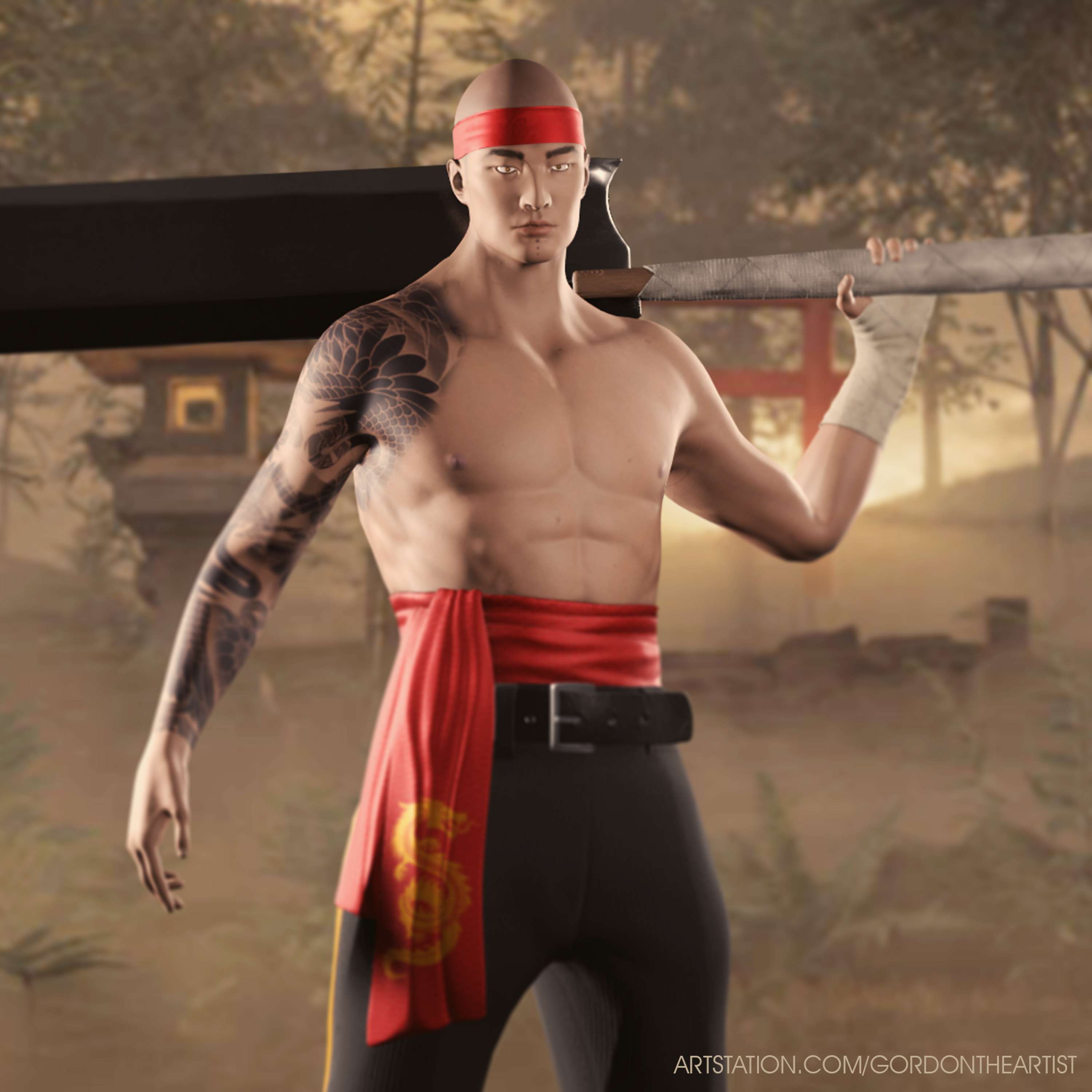 Fighter | Game-Ready Model by Elise Gordon