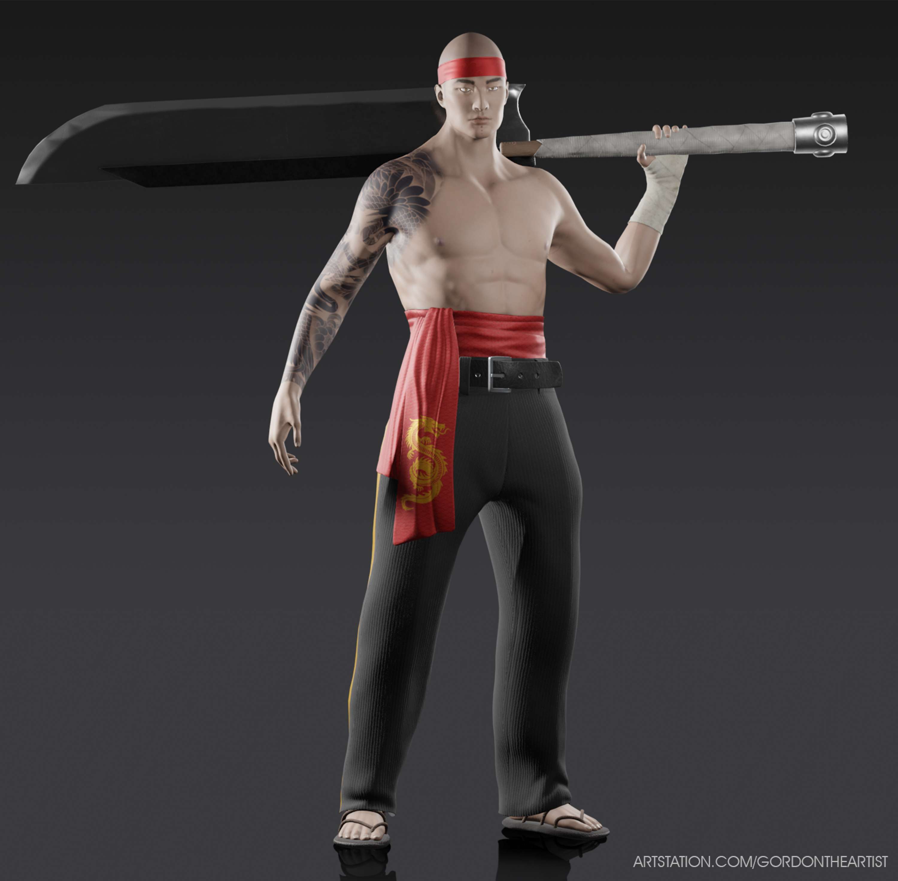 Fighter | Game-Ready Model by Elise Gordon