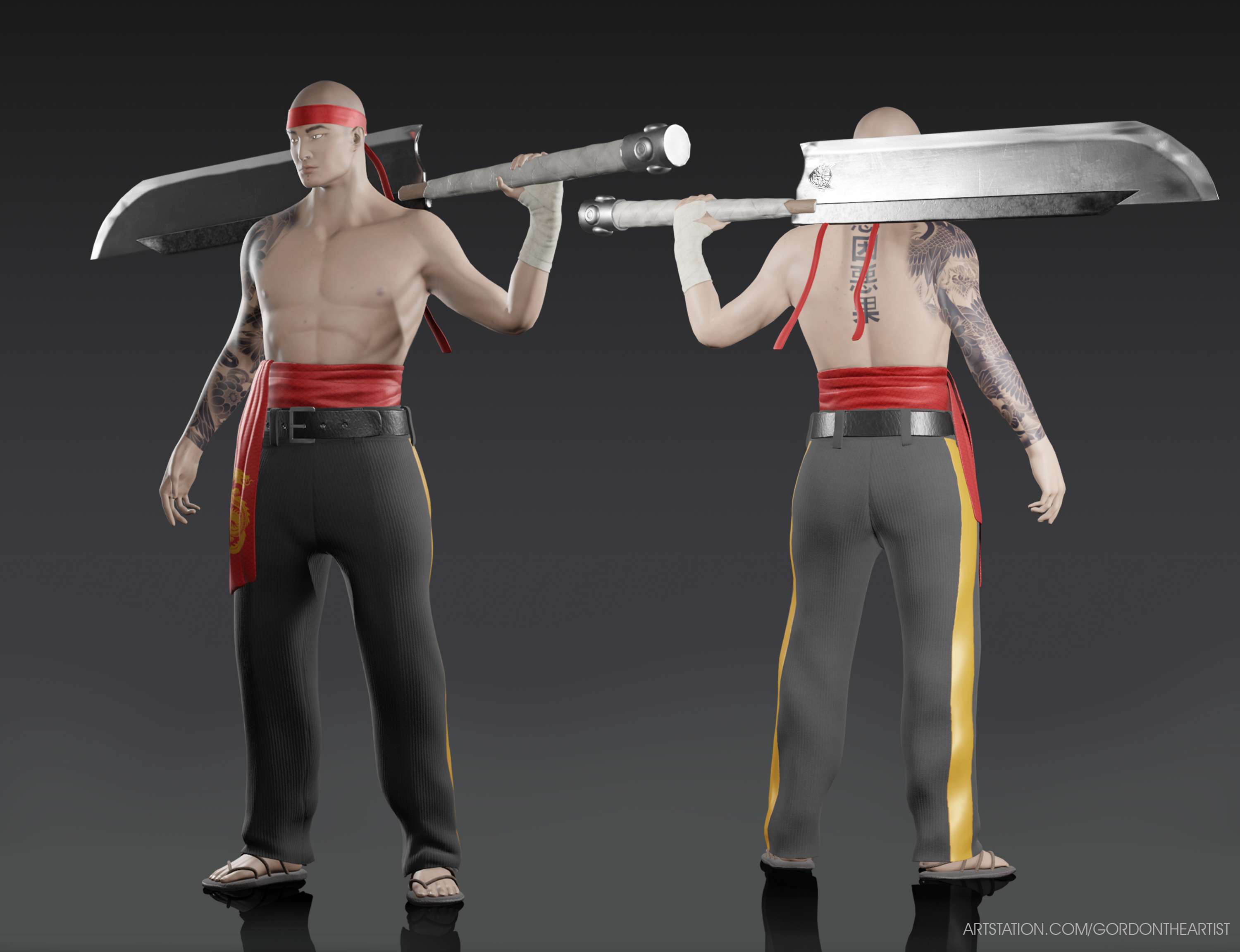 Fighter | Game-Ready Model by Elise Gordon