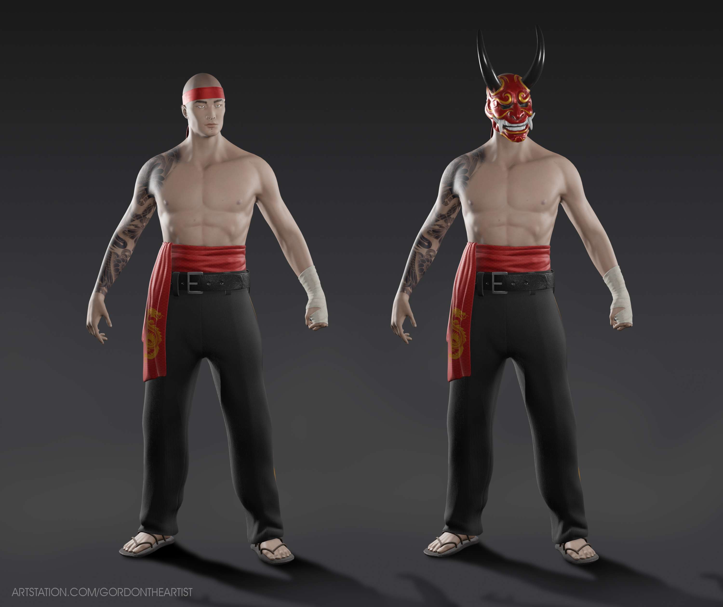 Fighter | Game-Ready Model by Elise Gordon