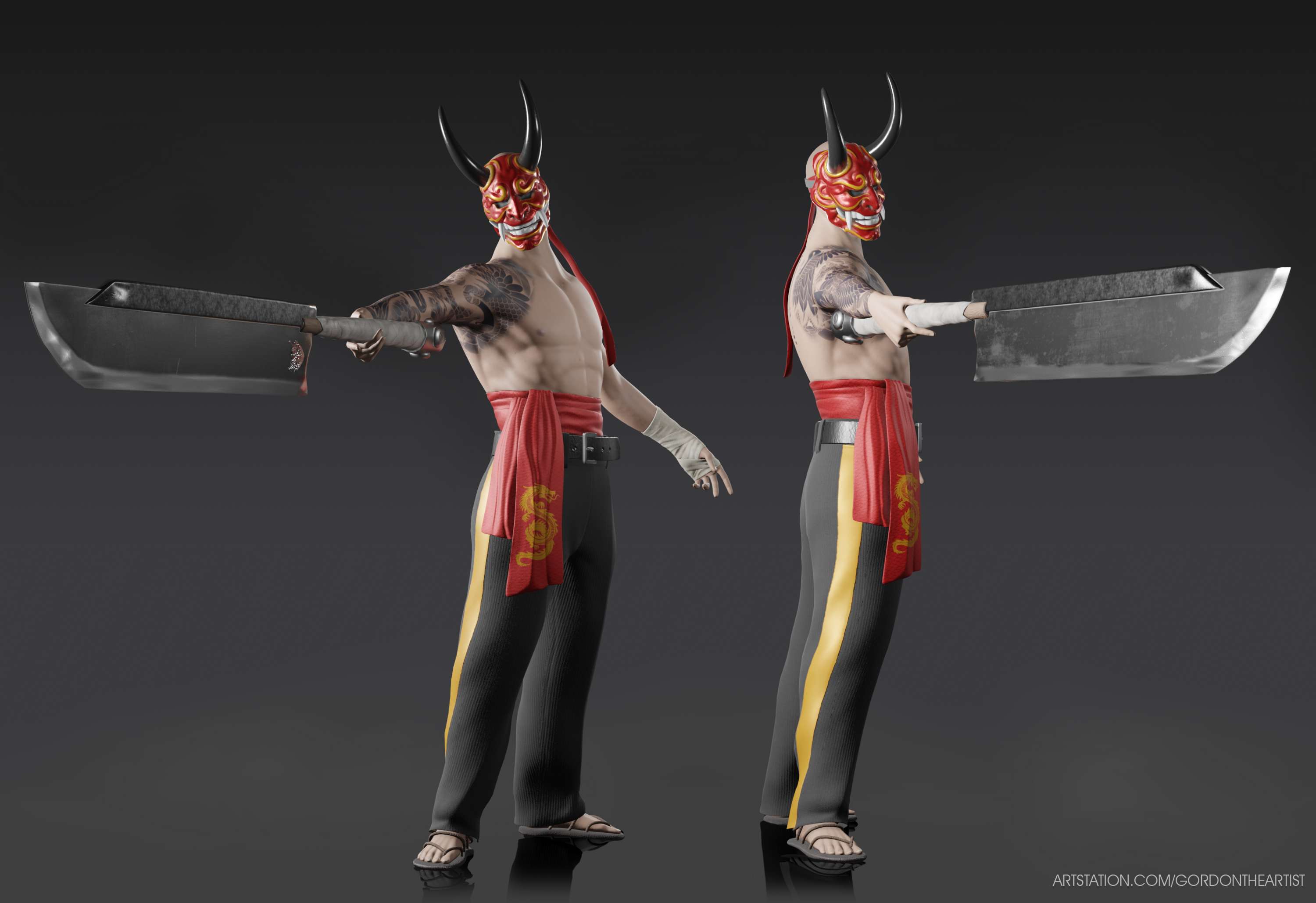 Fighter | Game-Ready Model by Elise Gordon