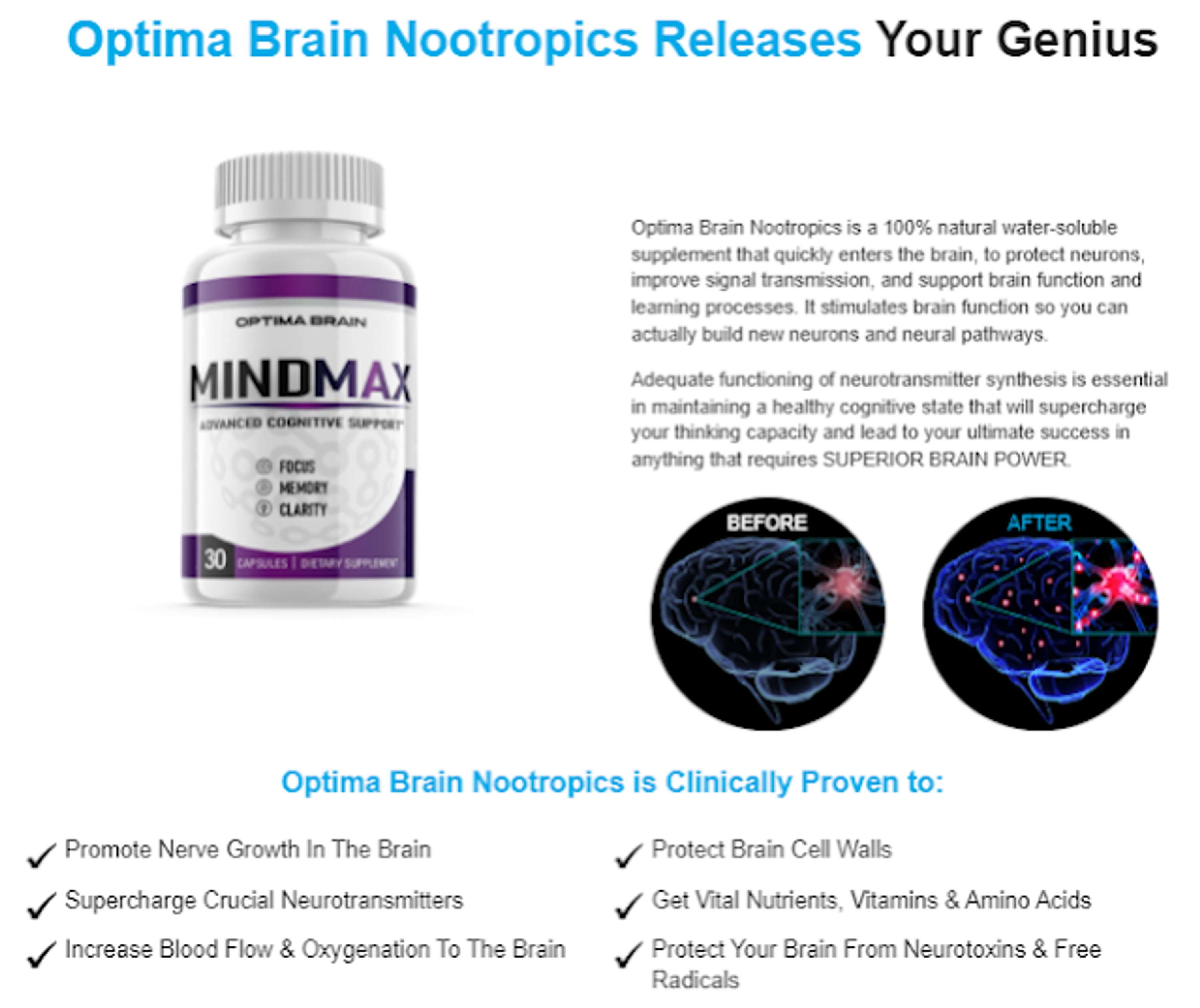 Optima Brain MindMax : Dosages, Precautions, Results, Work & Price by Stemafil Stemafil