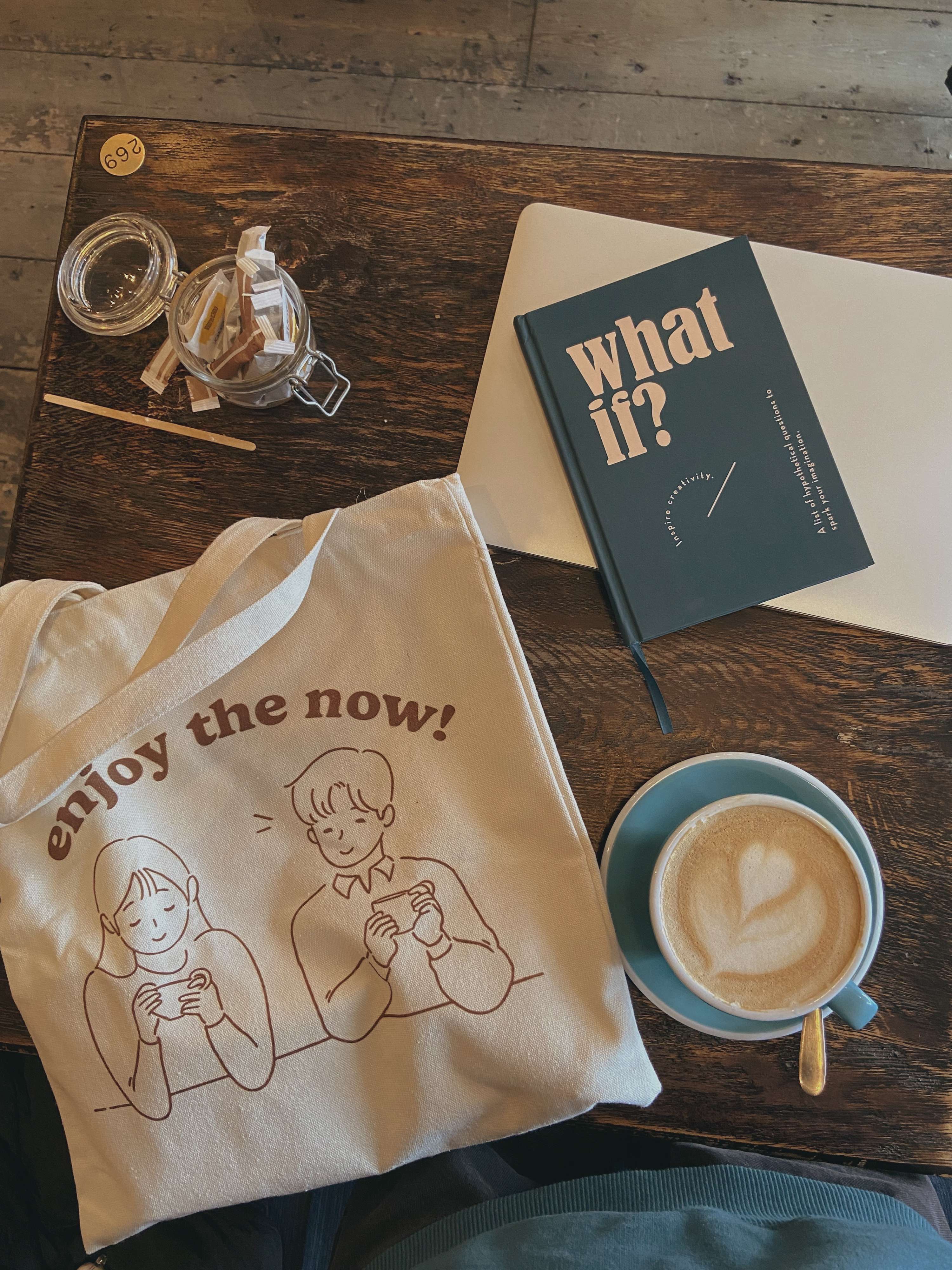 enjoy the now totes by Manny Singh