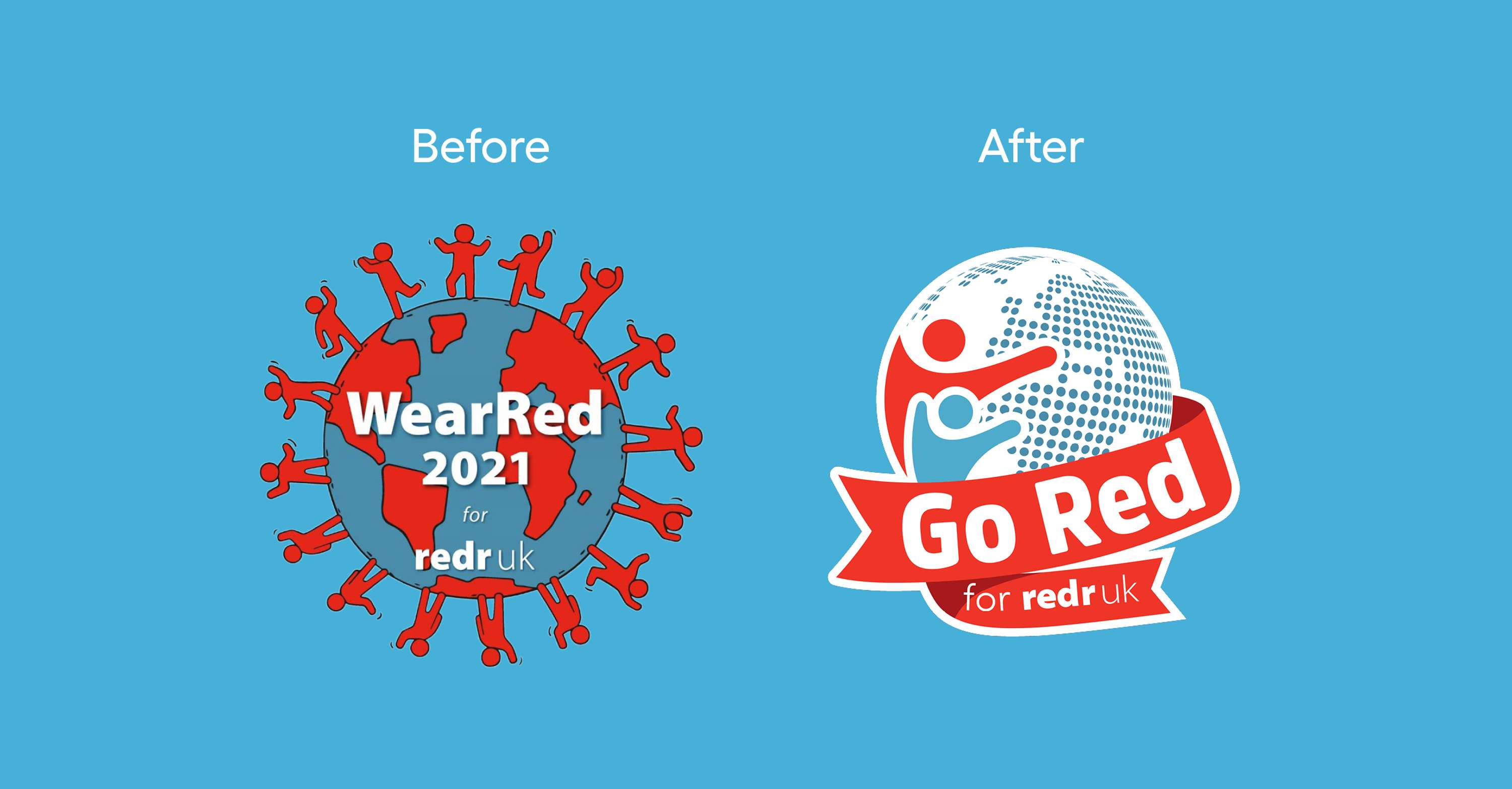 New look, new name  - Campaign branding for RedR UK by Rhodium Creative