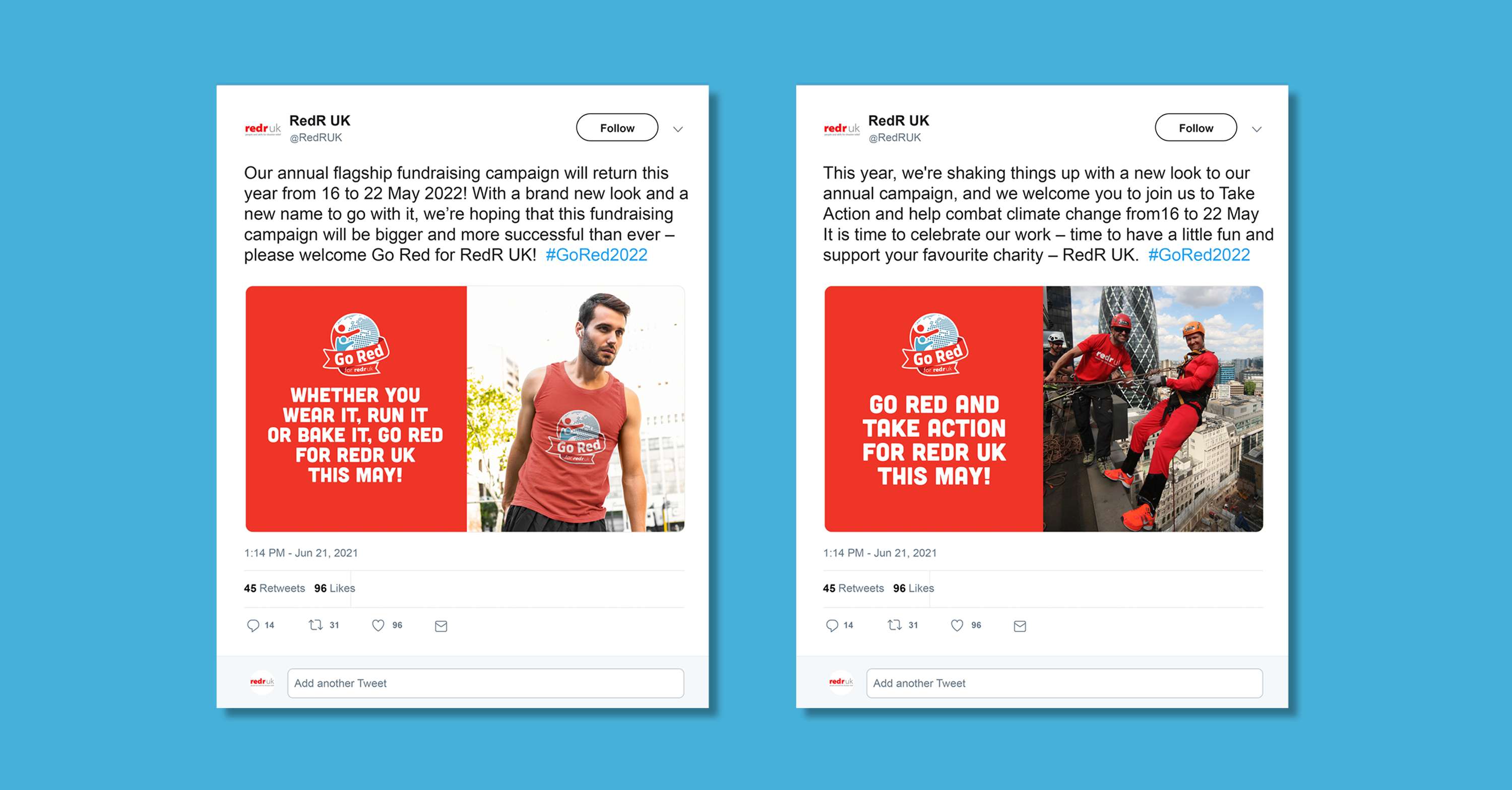 New look, new name  - Campaign branding for RedR UK by Rhodium Creative