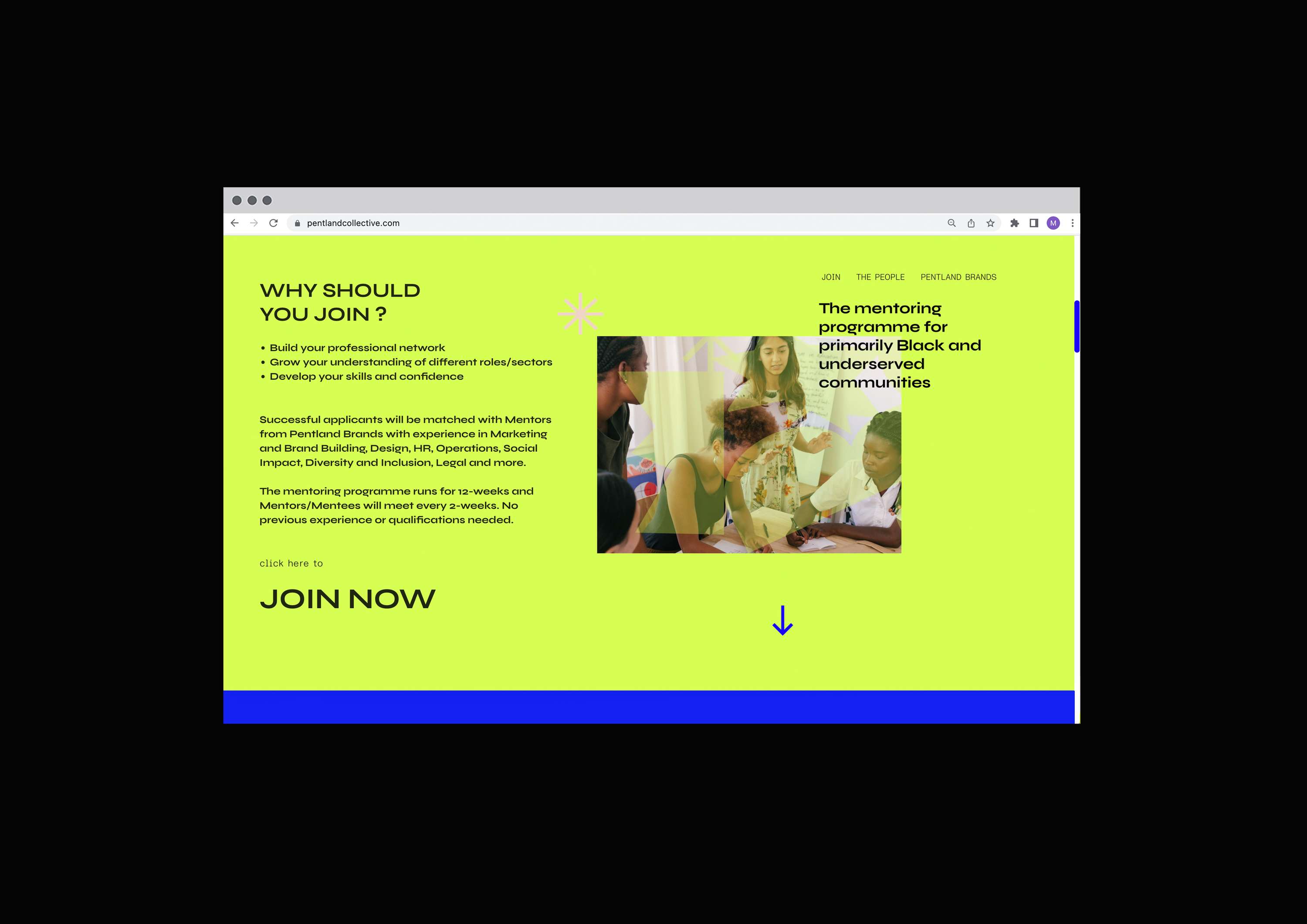 Pentland Collective: A Mentoring Programme for primarily Black and underserved communities. by Miki Lowe