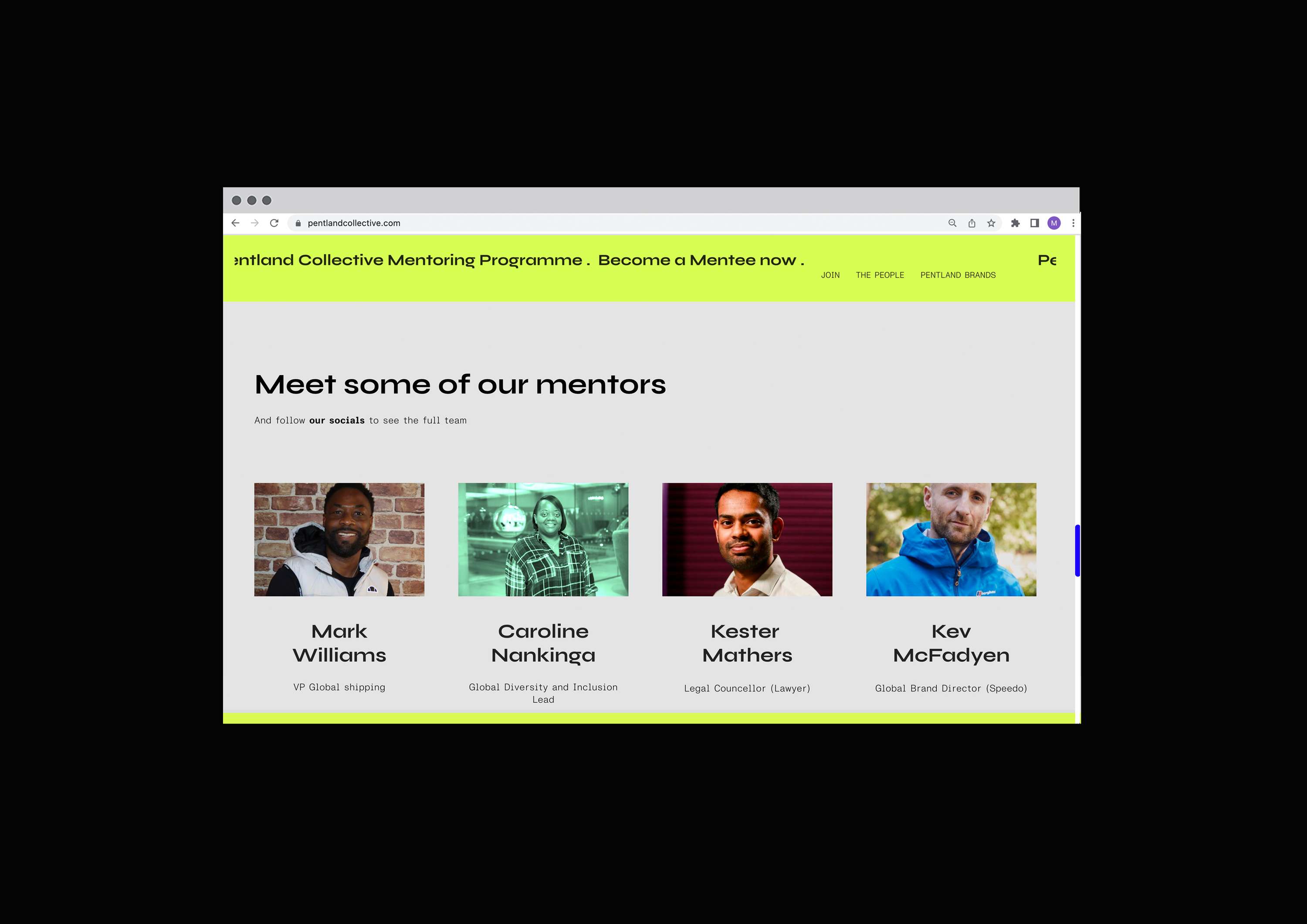 Pentland Collective: A Mentoring Programme for primarily Black and underserved communities. by Miki Lowe