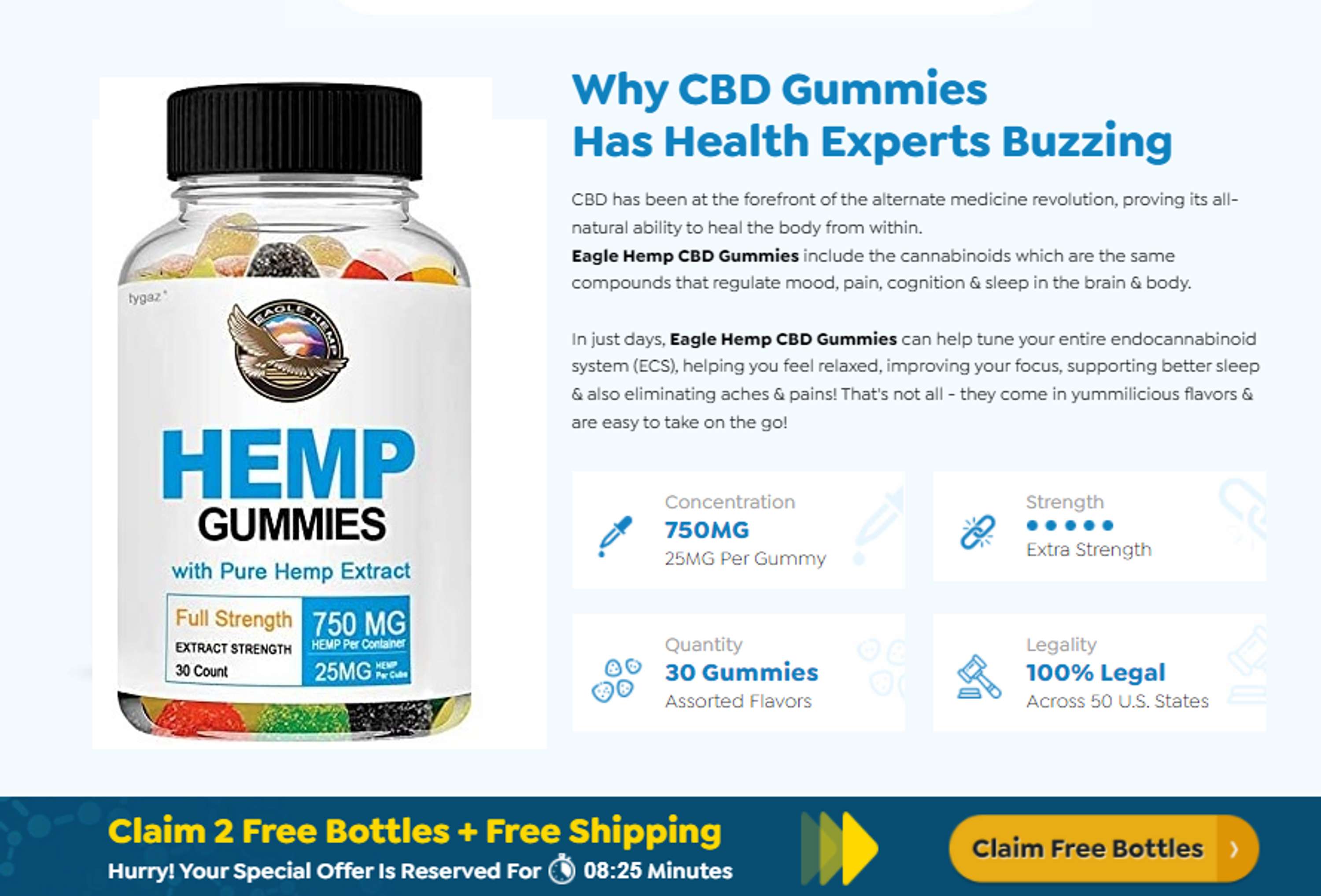 Eagle Hemp CBD Gummies (Official - USA): Reduce Pains And Anxiety Level! by eaglewebsite Smith