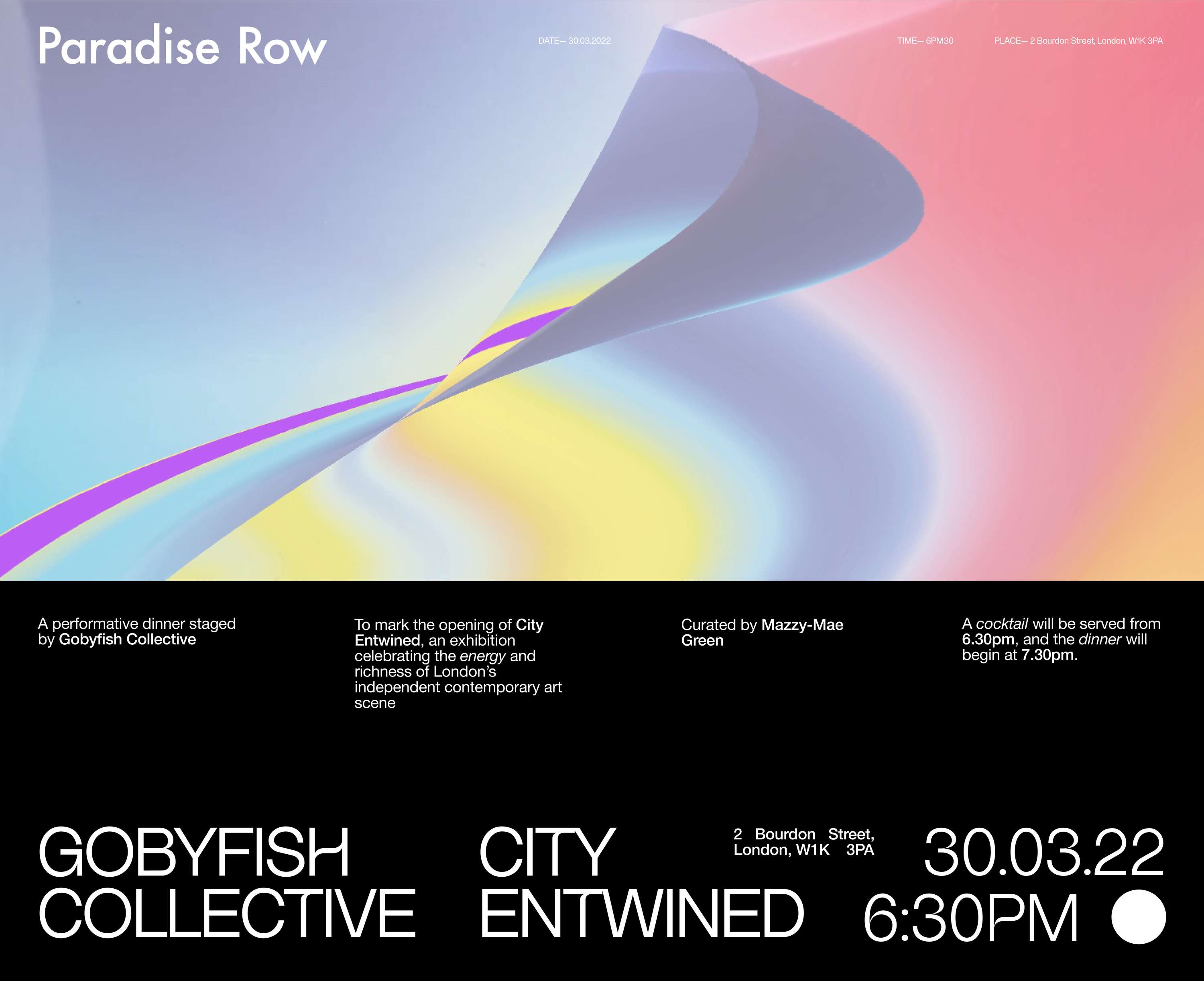 GRAPHIC DESIGN FOR @PARADISE ROW (Art Gallery) by Héléna Miléna