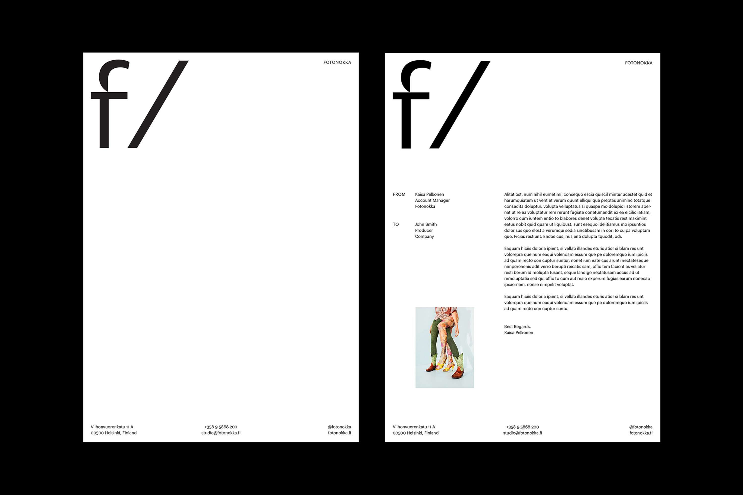 Visual Identity and Web Design for Studio Fotonokka by Sofia Pusa