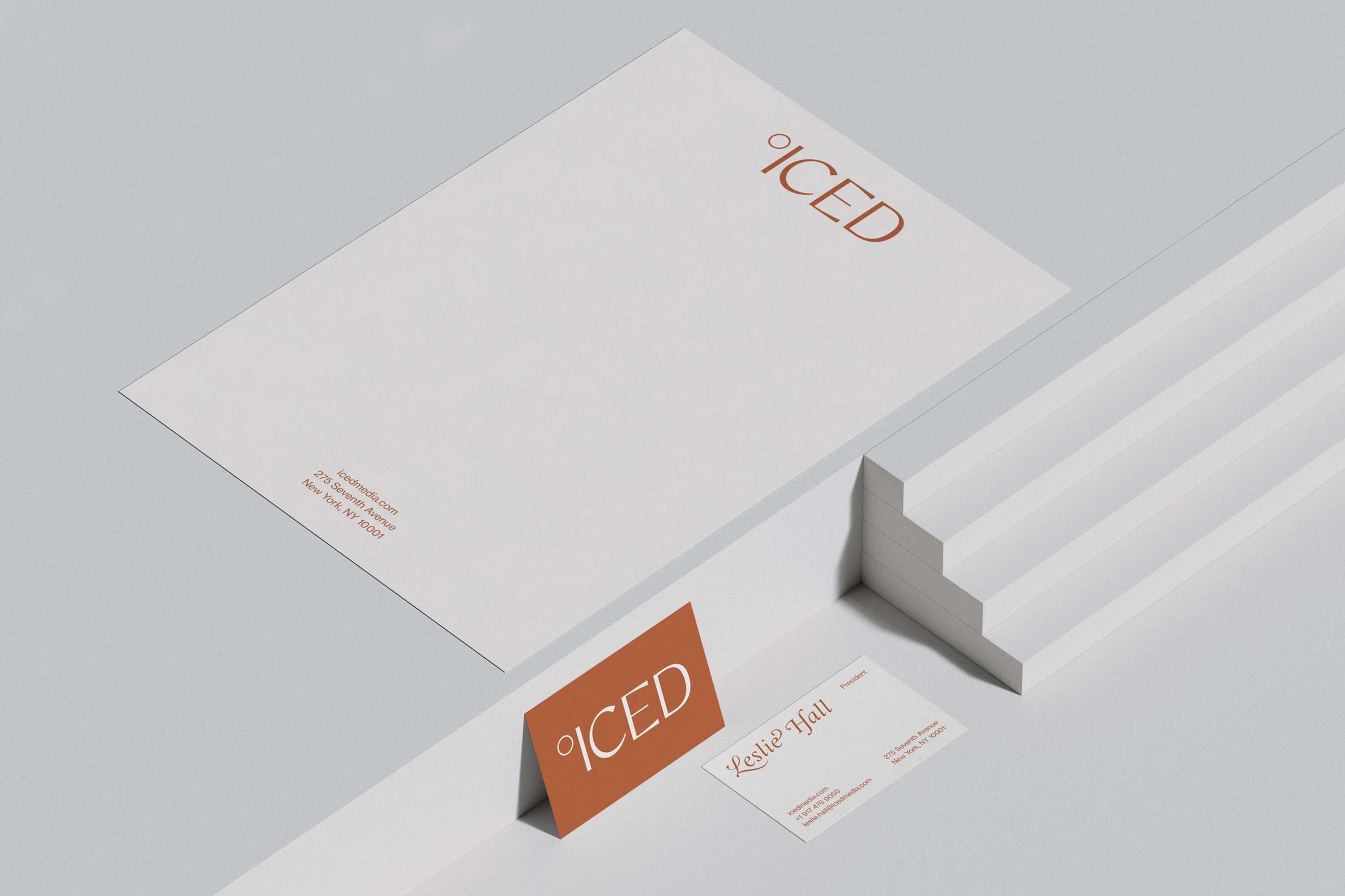 Visual Identity and Web Design for ICED Media by Sofia Pusa