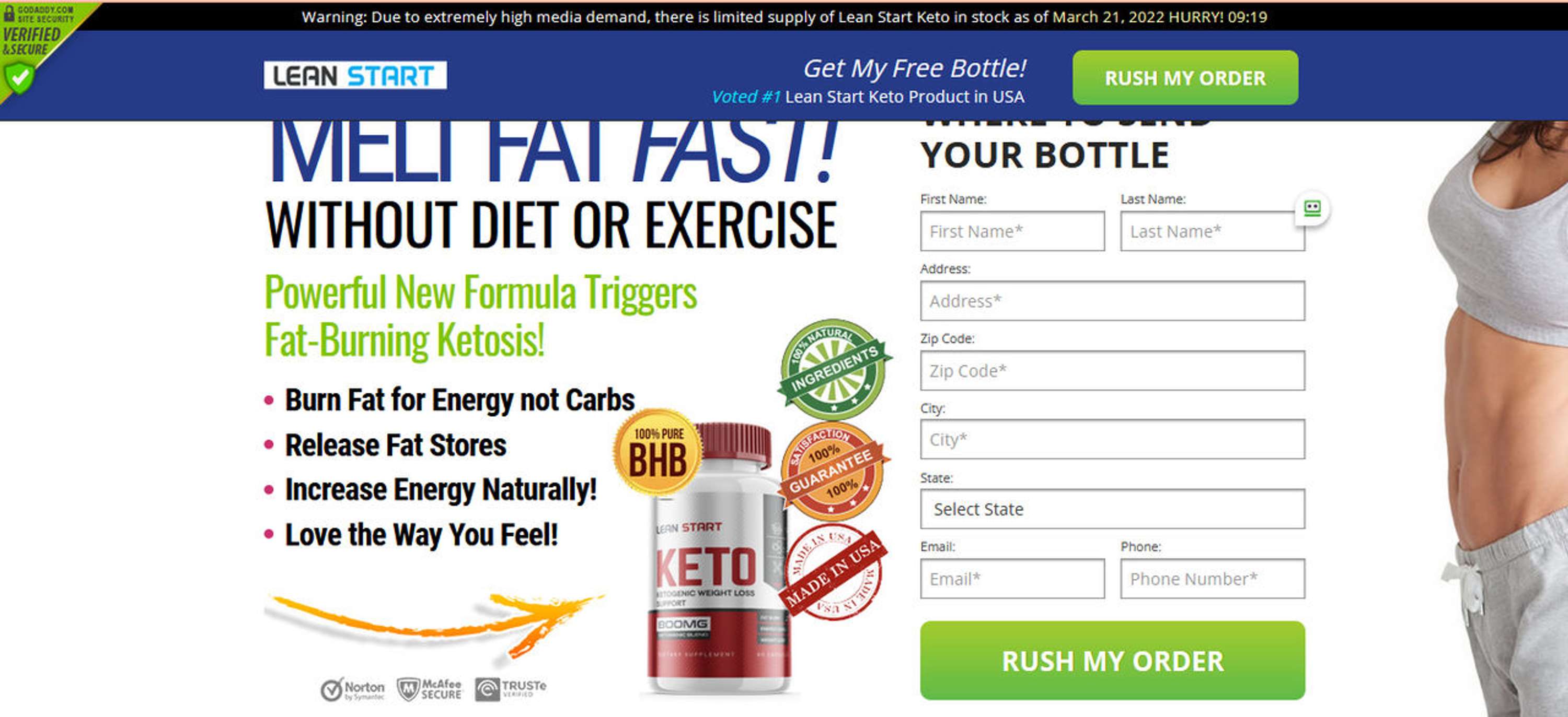 Lean Start Keto Reviews (Updated 2022) - Scam Risk, Fake Side Effects, Shark Tank & Huge Discount by 1011 5005