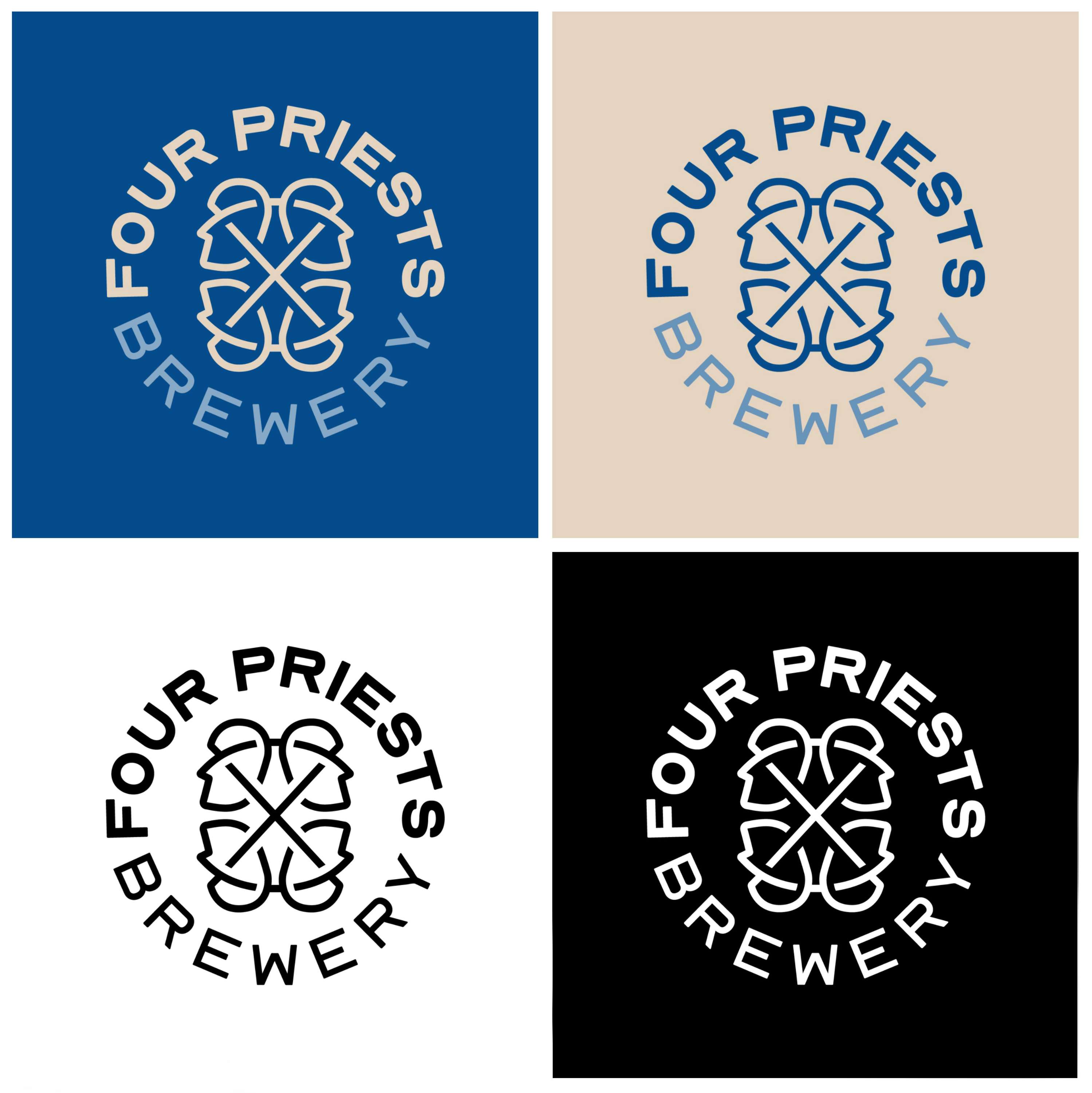 Four Priests Brewery Visual Branding by Livia Lucie