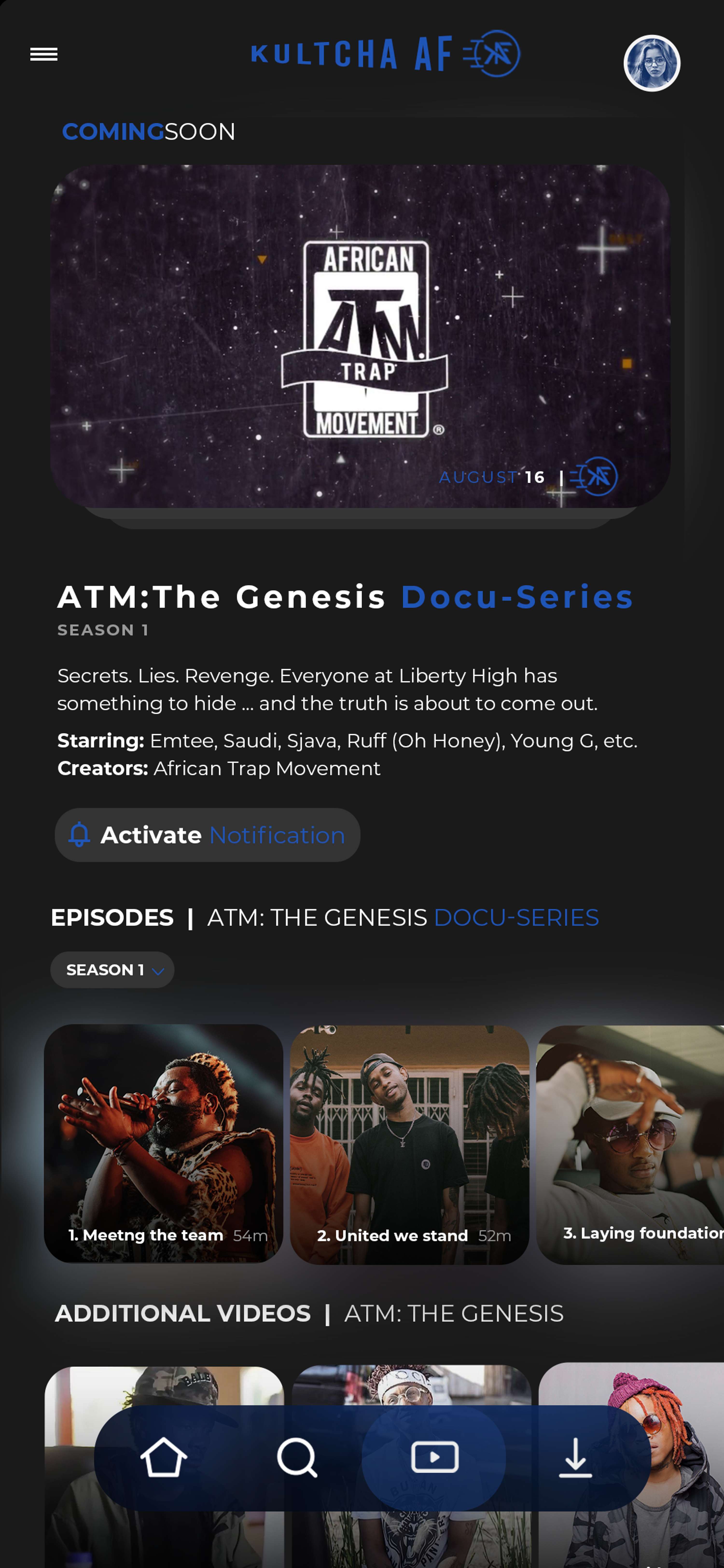 Kultcha AF App by Dexter Biyela