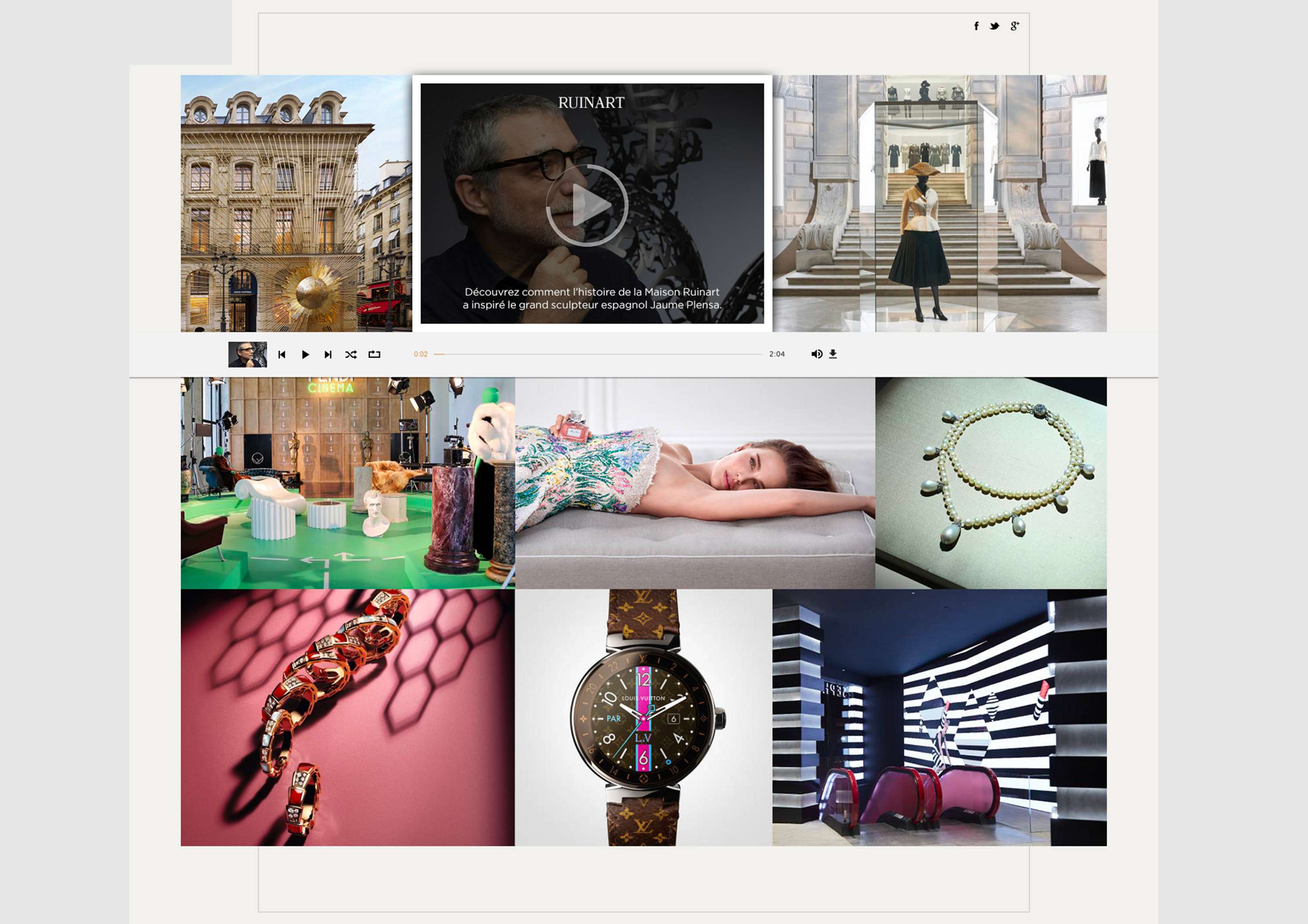 Digital design for LVMH by Fred Goisbault