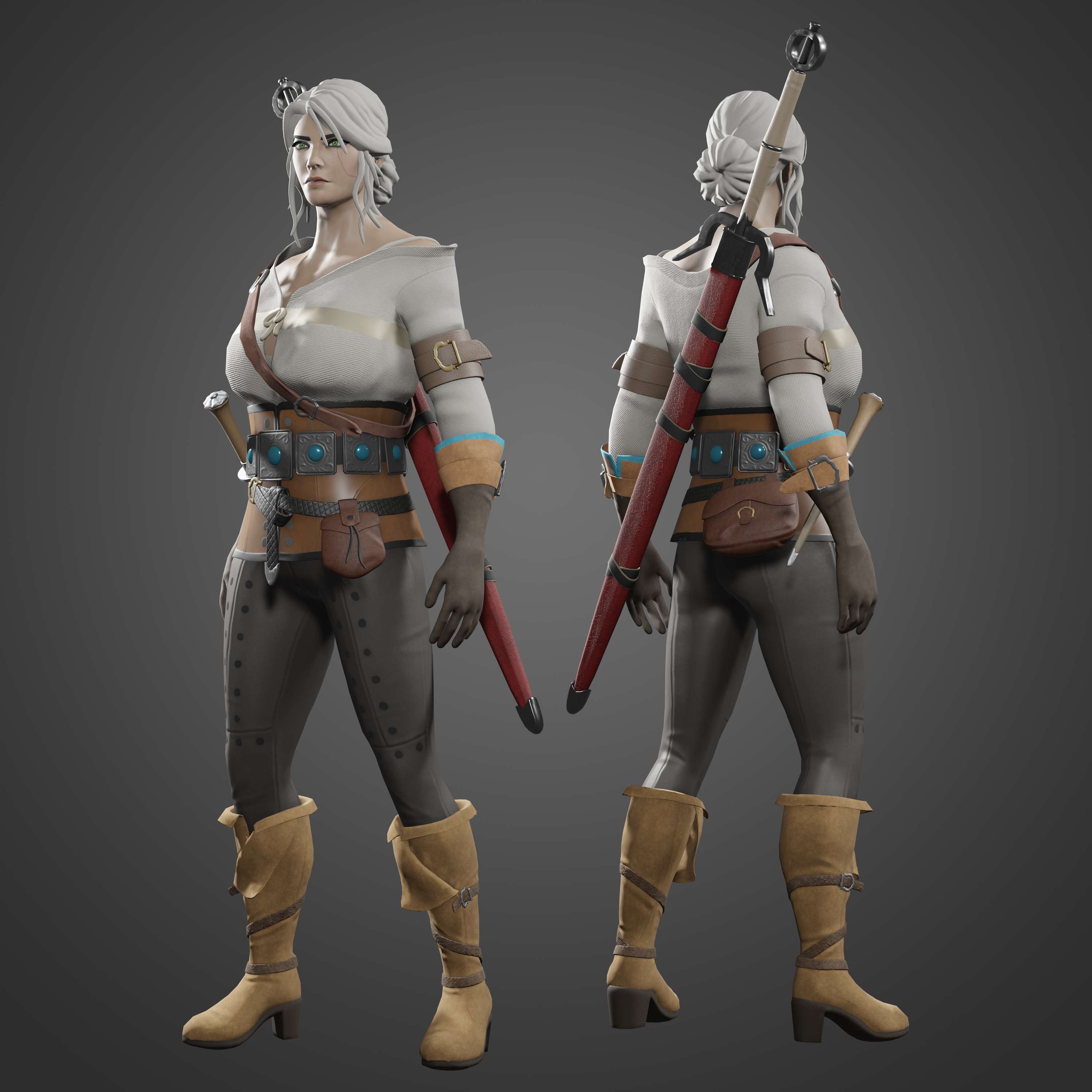 Ciri - Witcher 3: Wild Hunt Fan Art by Elise Gordon