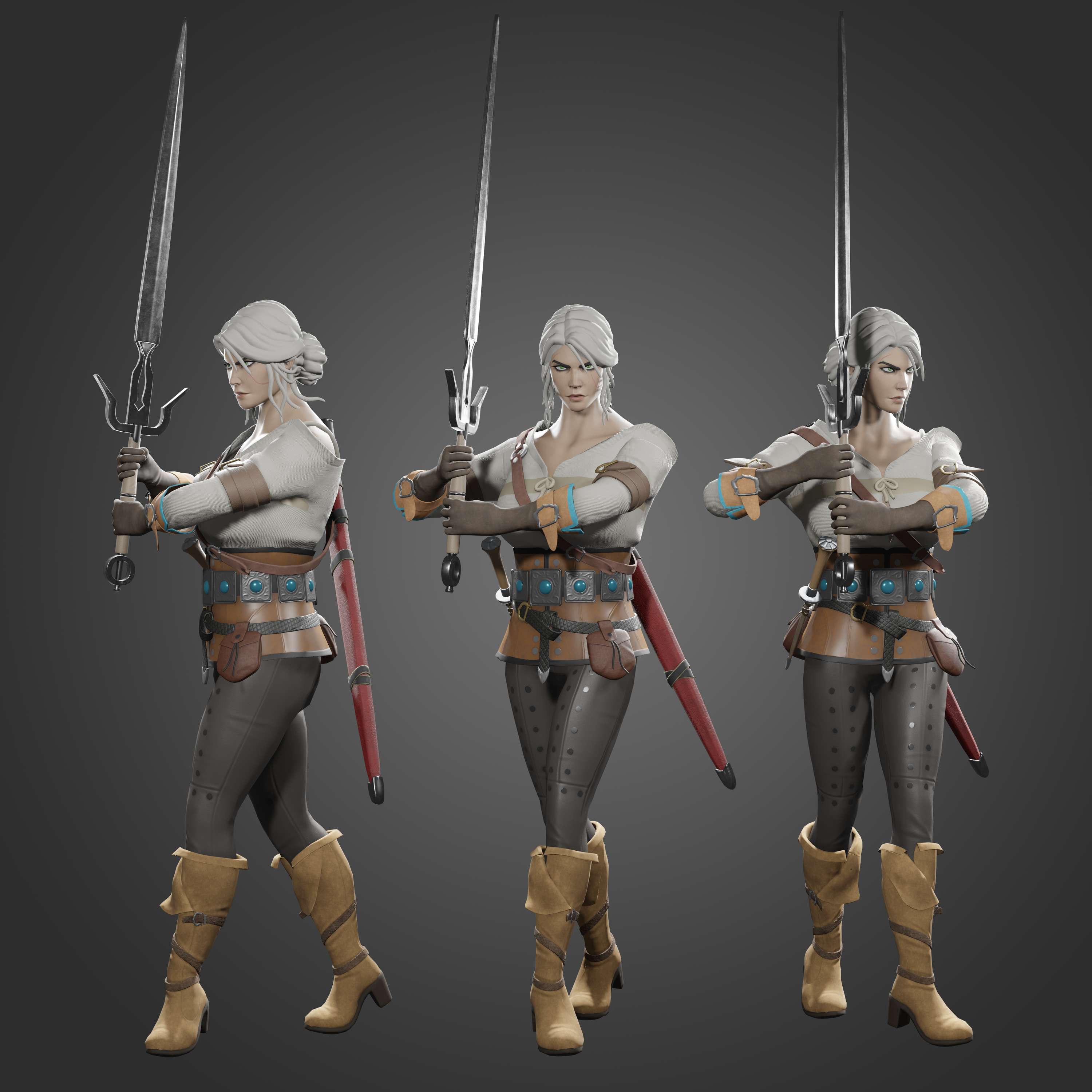Ciri - Witcher 3: Wild Hunt Fan Art by Elise Gordon
