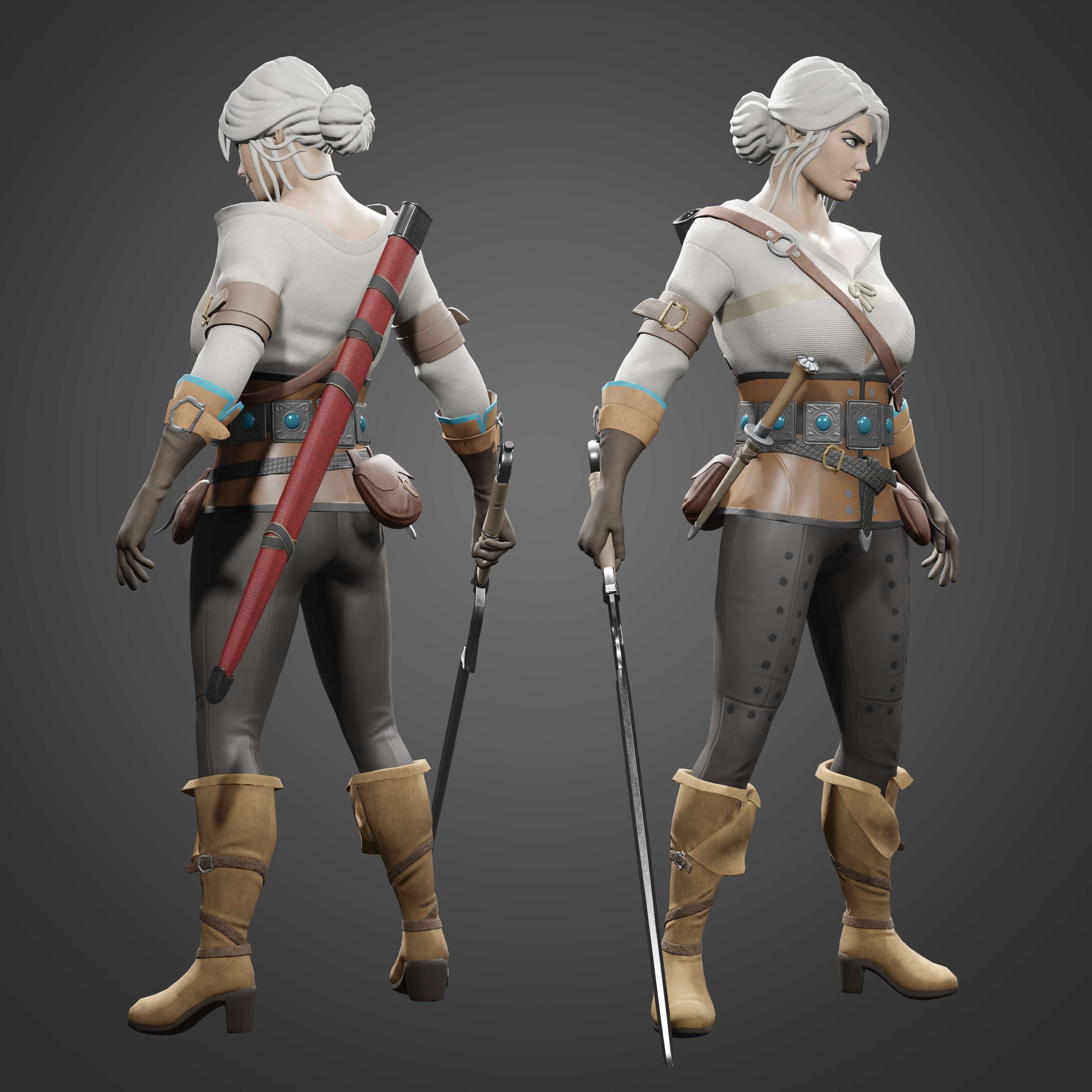 Ciri - Witcher 3: Wild Hunt Fan Art by Elise Gordon